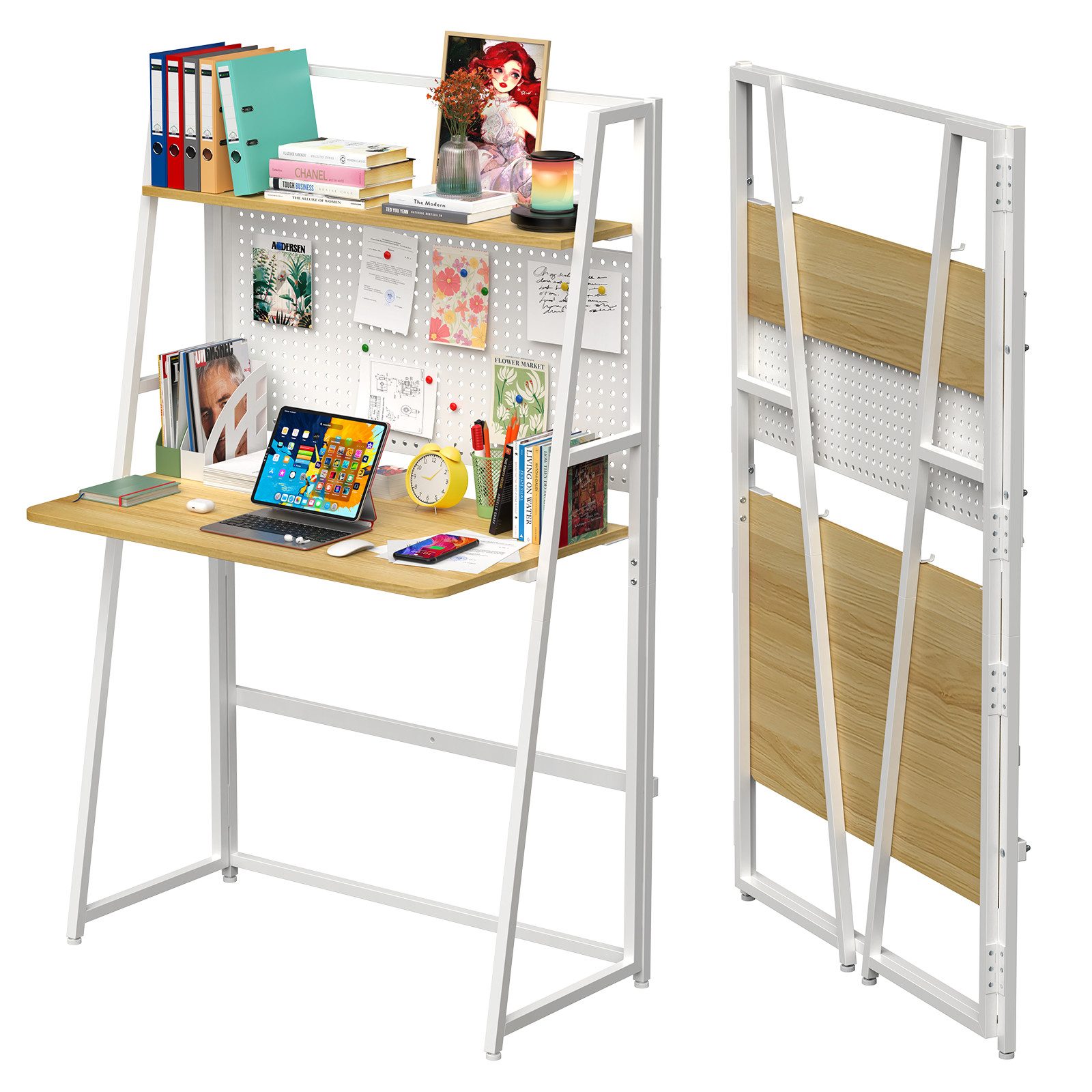 JEOBEST Computertisch Schreibtisch, Ergonomischer Computertisch 80 günstig online kaufen