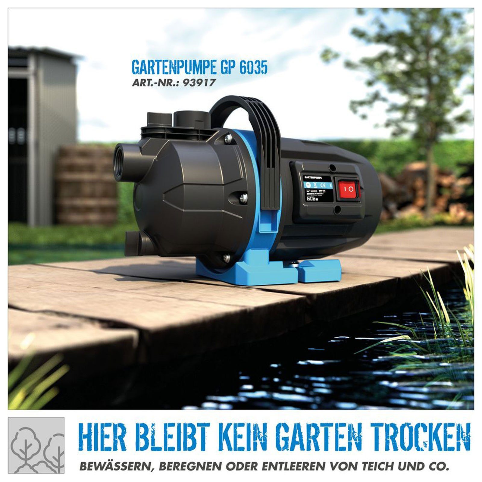 Güde Gartenpumpe GP 6035 Thermoschutz 600W günstig online kaufen