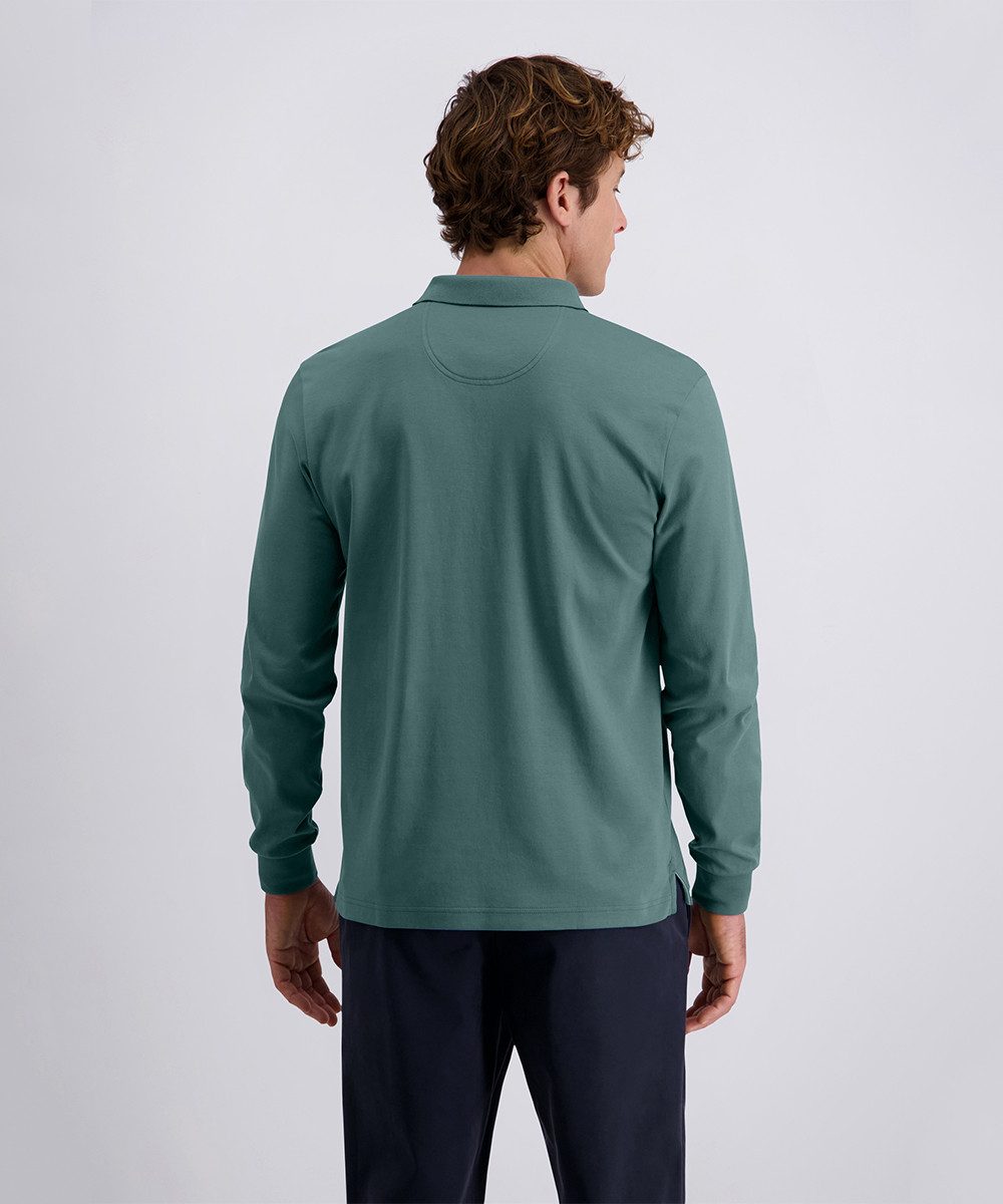 Pierre Cardin Langarm-Poloshirt Brusttasche mit Marken- günstig online kaufen