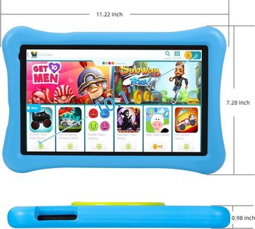AWOW Tablet (10.1", 32 GB, Android 10.0, Kindersicheres 2GB RAM Android 10, 32GB, KIDOZ APP, Google Play, Blau)