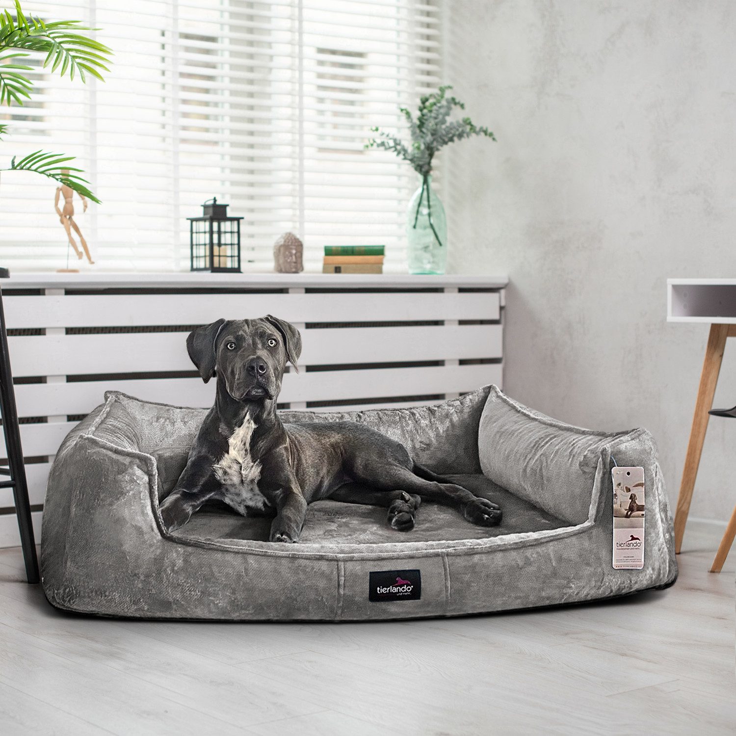 tierlando® Tierbett Orthopädisches Hundebett FRANKLIN Kuscheliger Teddy-Sto günstig online kaufen