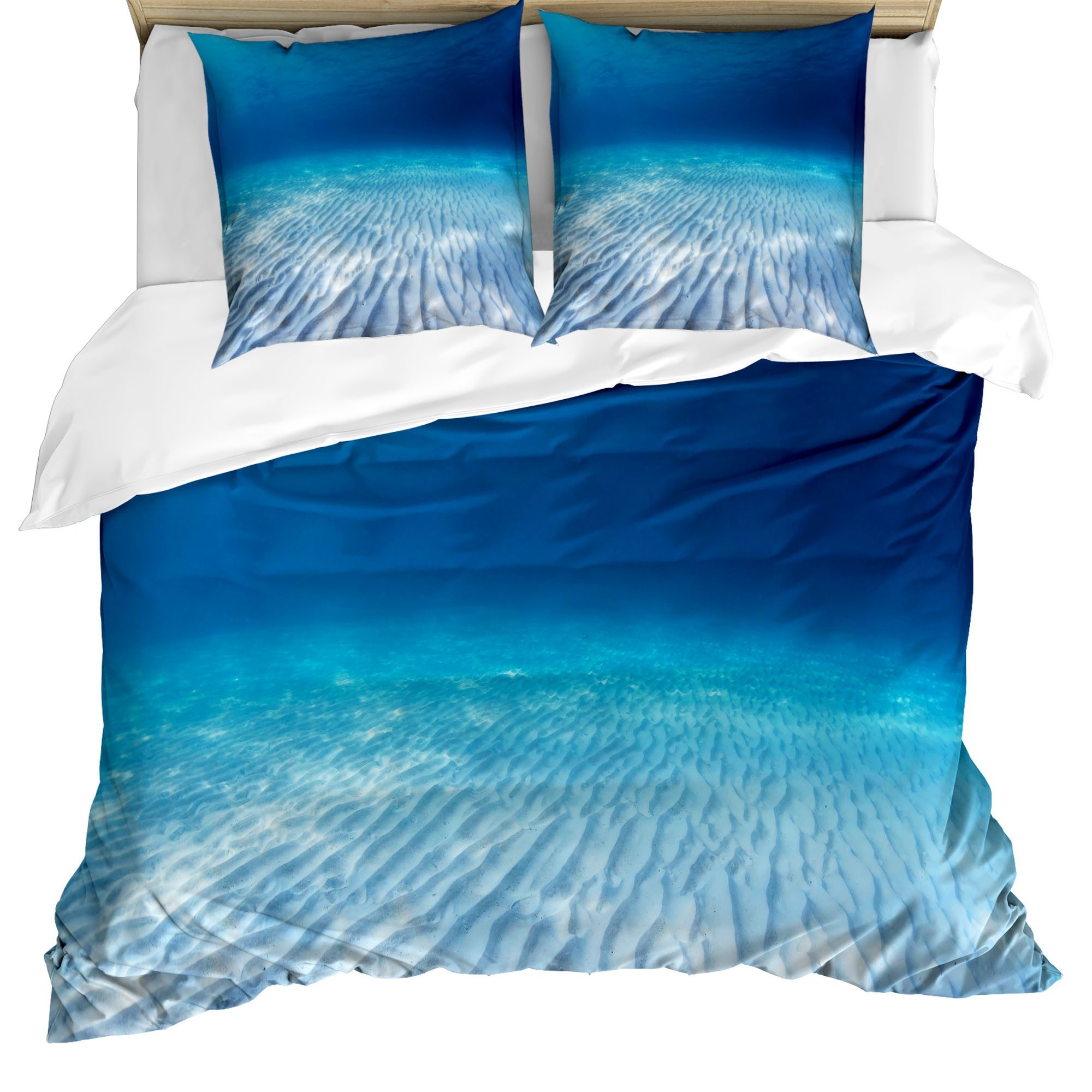 Abakuhaus Постельное белье Milbensicher Всеrgiker geeignet mit Kissenbezügen, Microfaser, Ozean Klares Wasser und Wellen