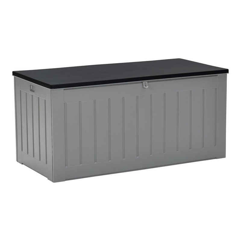 GMD Living Auflagenbox PRIMO BLACK (1 St), wetterfest mit viel Stauraum, 830 L Fassungsvermögen