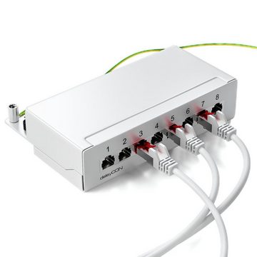 deleyCON deleyCON 1m CAT6 Patchkabel S-FTP PIMF Netzwerkkabel Ethernetkabel - LAN-Kabel