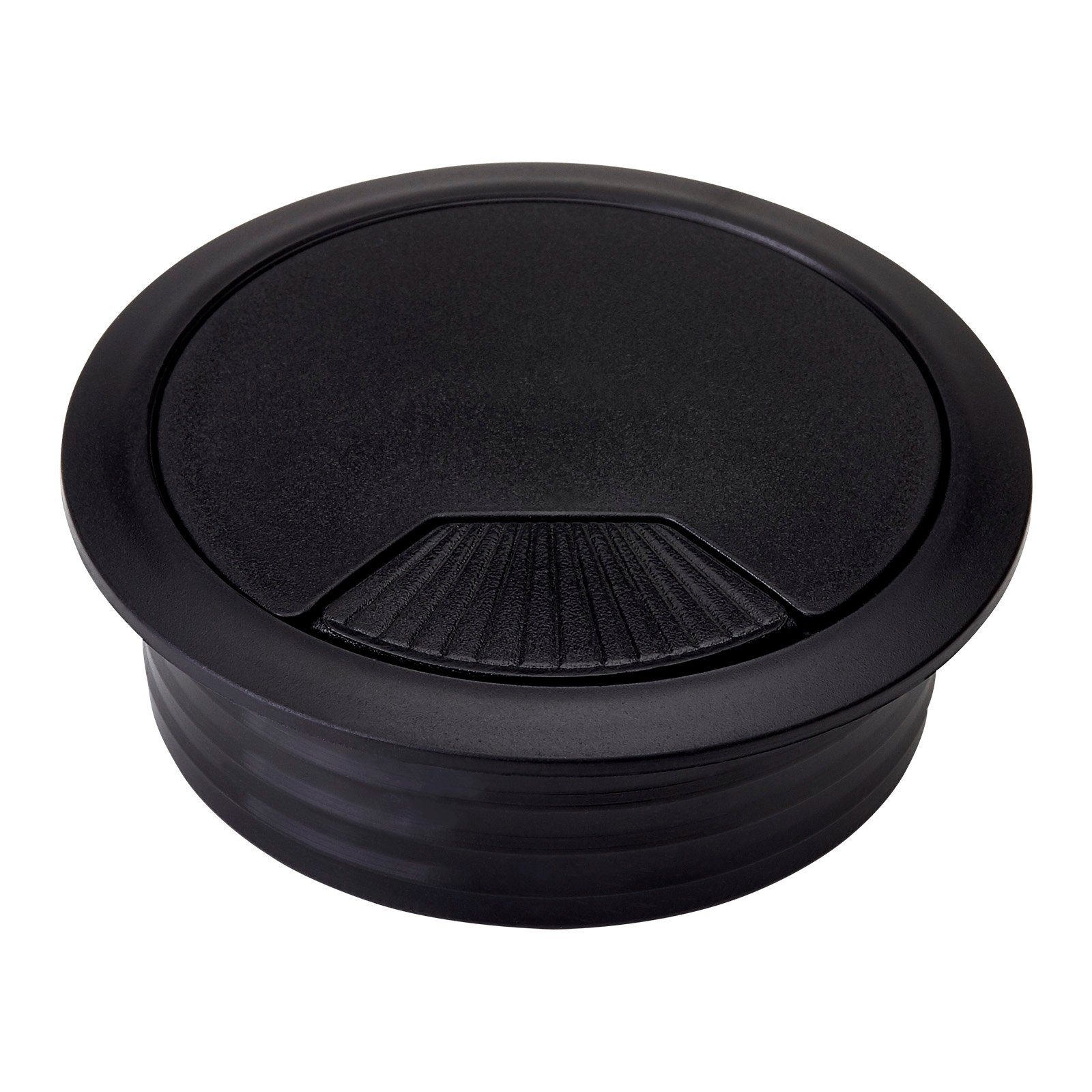 SO-TECH® Kabelkanal Kabeldurchlass Kabeldurchführung (2-St), Ø 60 mm, schwarz, 2 Stück