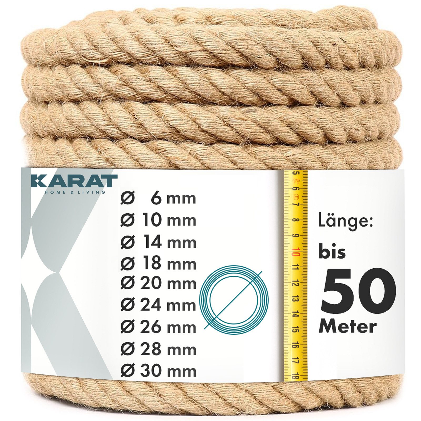 Kubus Juteseil Herold, Naturprodukt Seil, Verschiedene günstig online kaufen