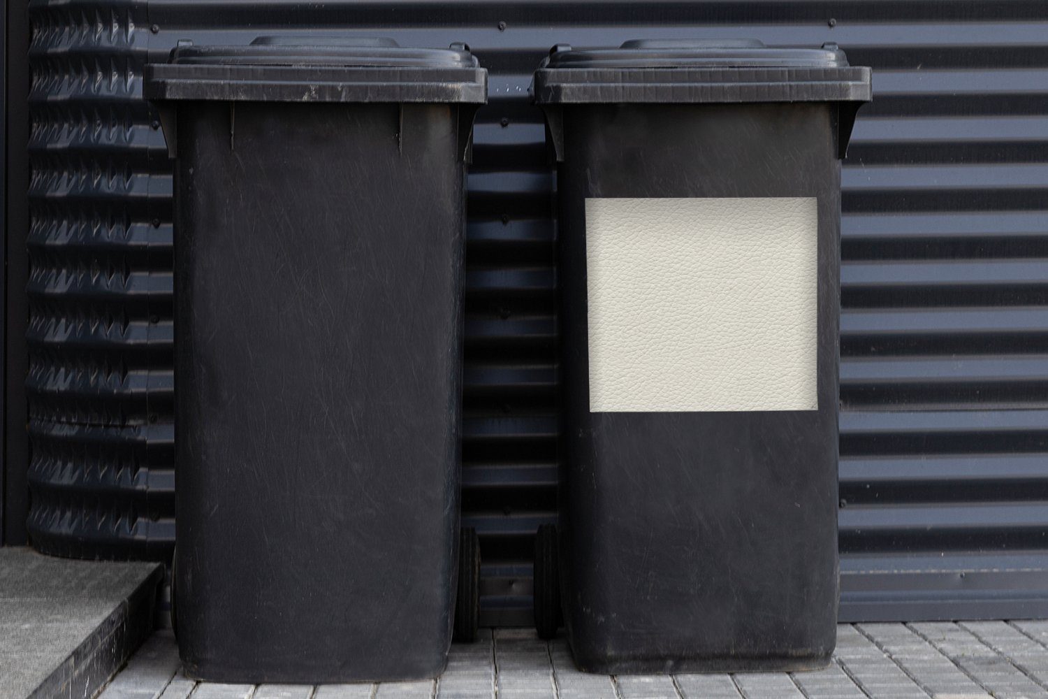 Abfalbehälter (1 Mülleimer-aufkleber, Wandsticker Container, Mülltonne, MuchoWow Tierhaut Leder - - Sticker, Textur St),