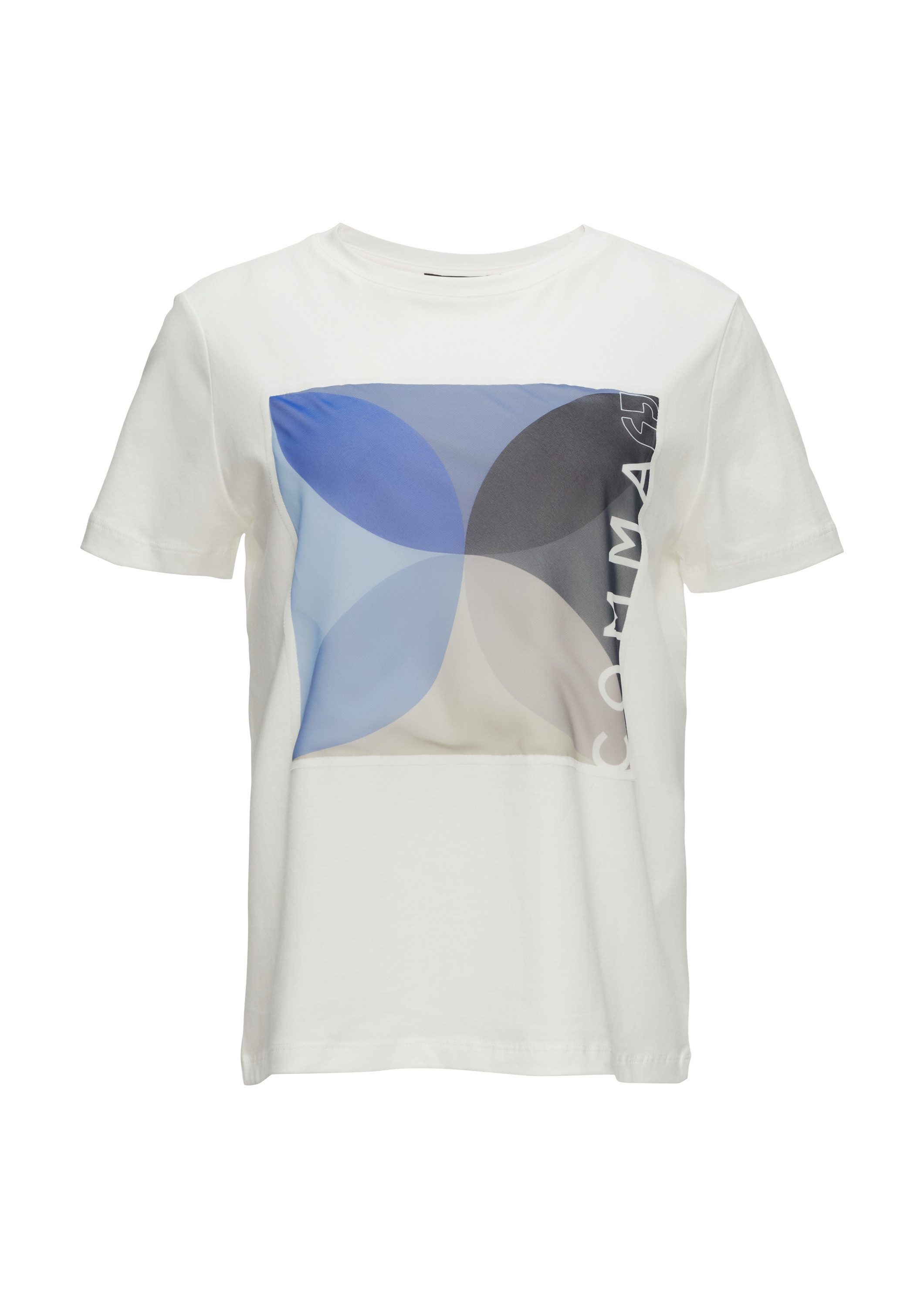 comma Kurzarmshirt T-Shirt Modisches T-Shirt mit Frontprint günstig online kaufen