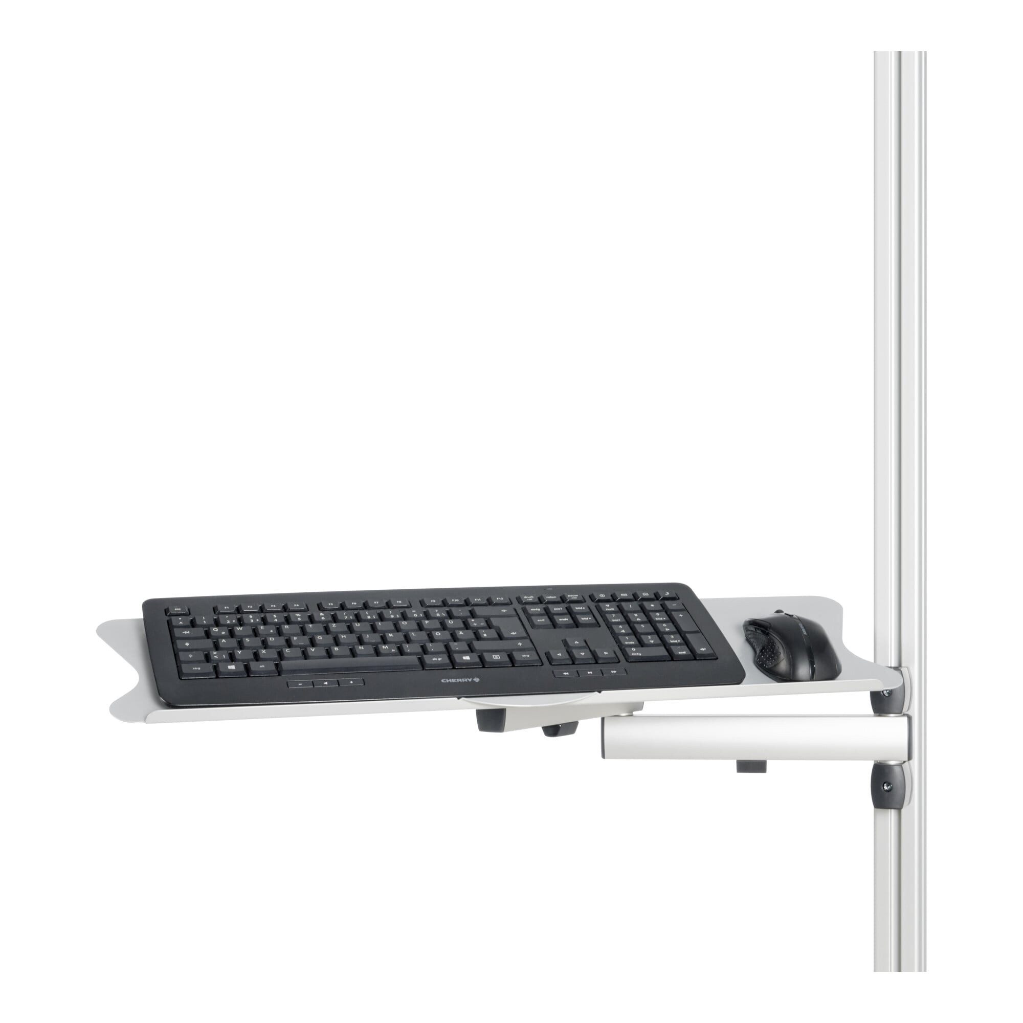 RAU Büromöbel-Set Rau Schwenkarm für Maus und Tastatur mit 3 Gelenke, Reichweite 520 mm