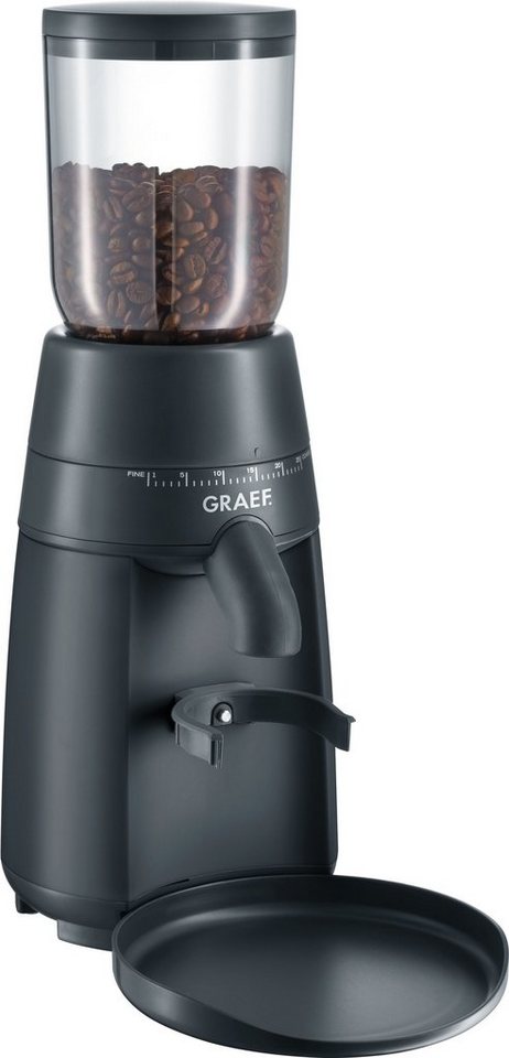 Graef Kaffeemühle CM 702, 128 W, Kegelmahlwerk, 250 g Bohnenbehälter,  Langsam laufendes, aromaschonendes Mahlwerk