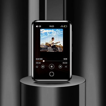 yozhiqu 2,8-Zoll-16 GB -Vollbild-MP3-Touch-Bluetooth-Musikplayer E-Book MP3-Player (Unterstützt Uhr, Weckfunktion, integriertes Mikrofon,unterstützt Sound)