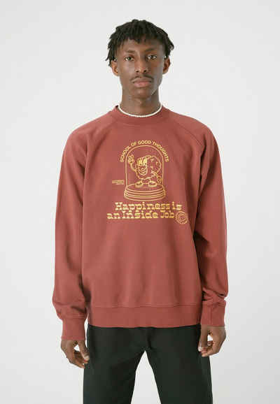 Cleptomanicx Sweatshirt Happiness mit coolem Frontdruck