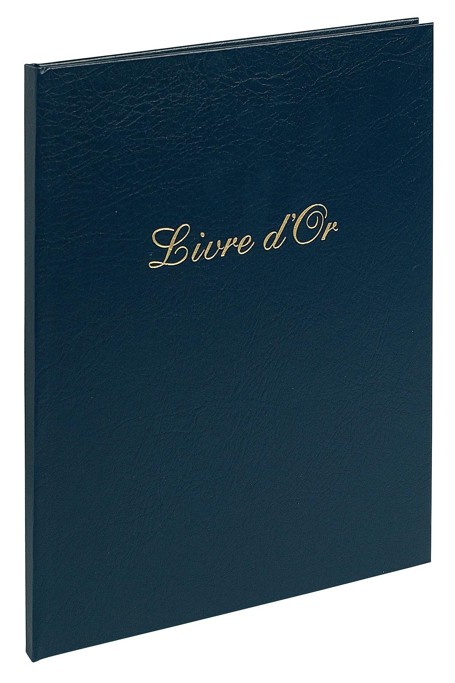 EXACOMPTA Fotoalbum 3x Gästebuch Balacron 50 Blatt weiß 27x22 cm Hochformat sortiert 983E, Schreibwaren