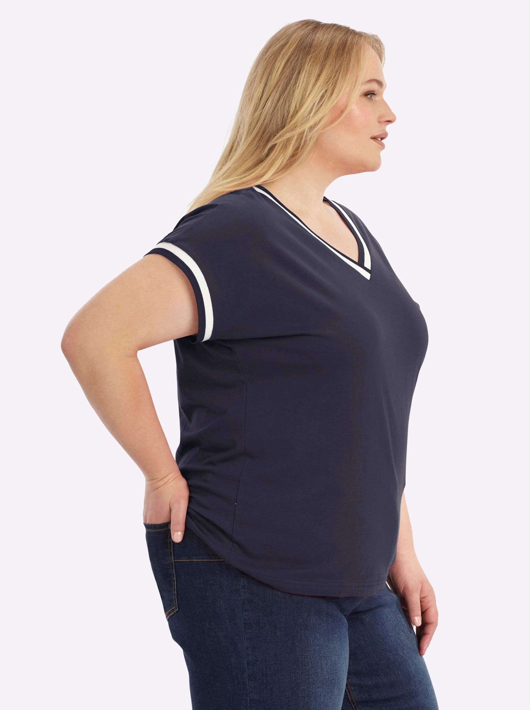 Sieh an! T-Shirt Kurzarm-Shirt Extra kurz
