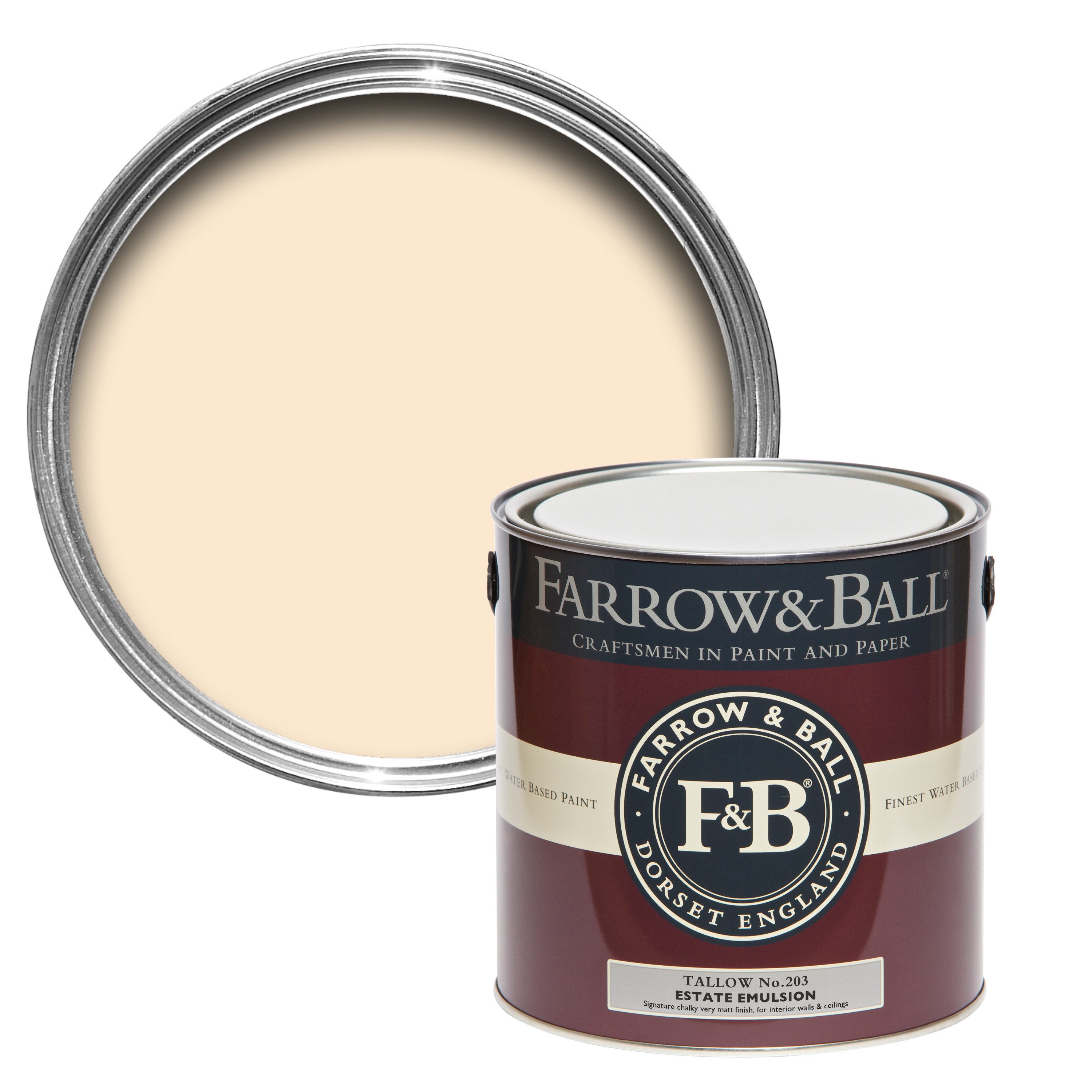 Wandfarbe Farrow and Ball - Tallow 203