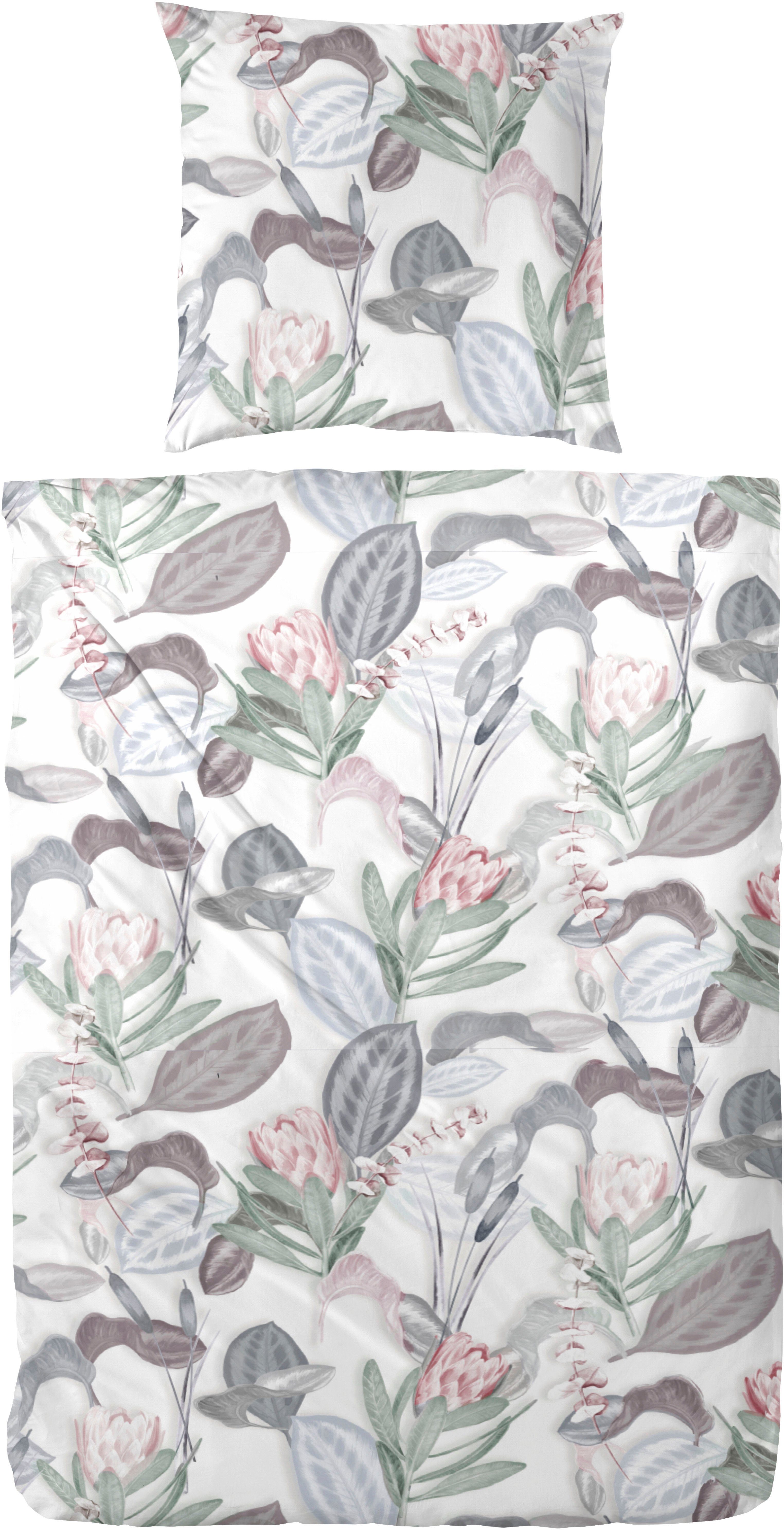 Primera Bettwäsche Satin Bettwäsche "Protea", Mako-Satin, günstig online kaufen