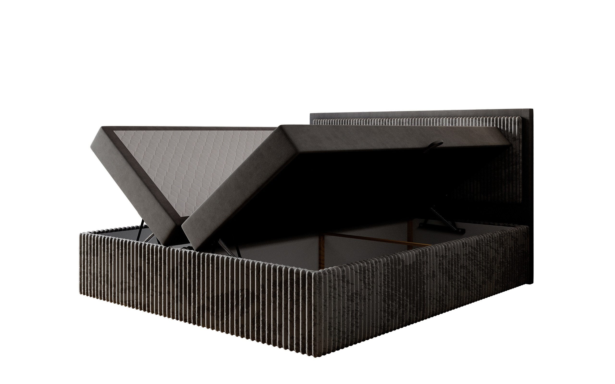 Labett Boxspringbett CLEO 140x220 160x220 180x220 - Überlänge 220 cm / Speed Versand (2 Bettkästen, Topper), Überlänge 220 cm – Bild 4 von 5