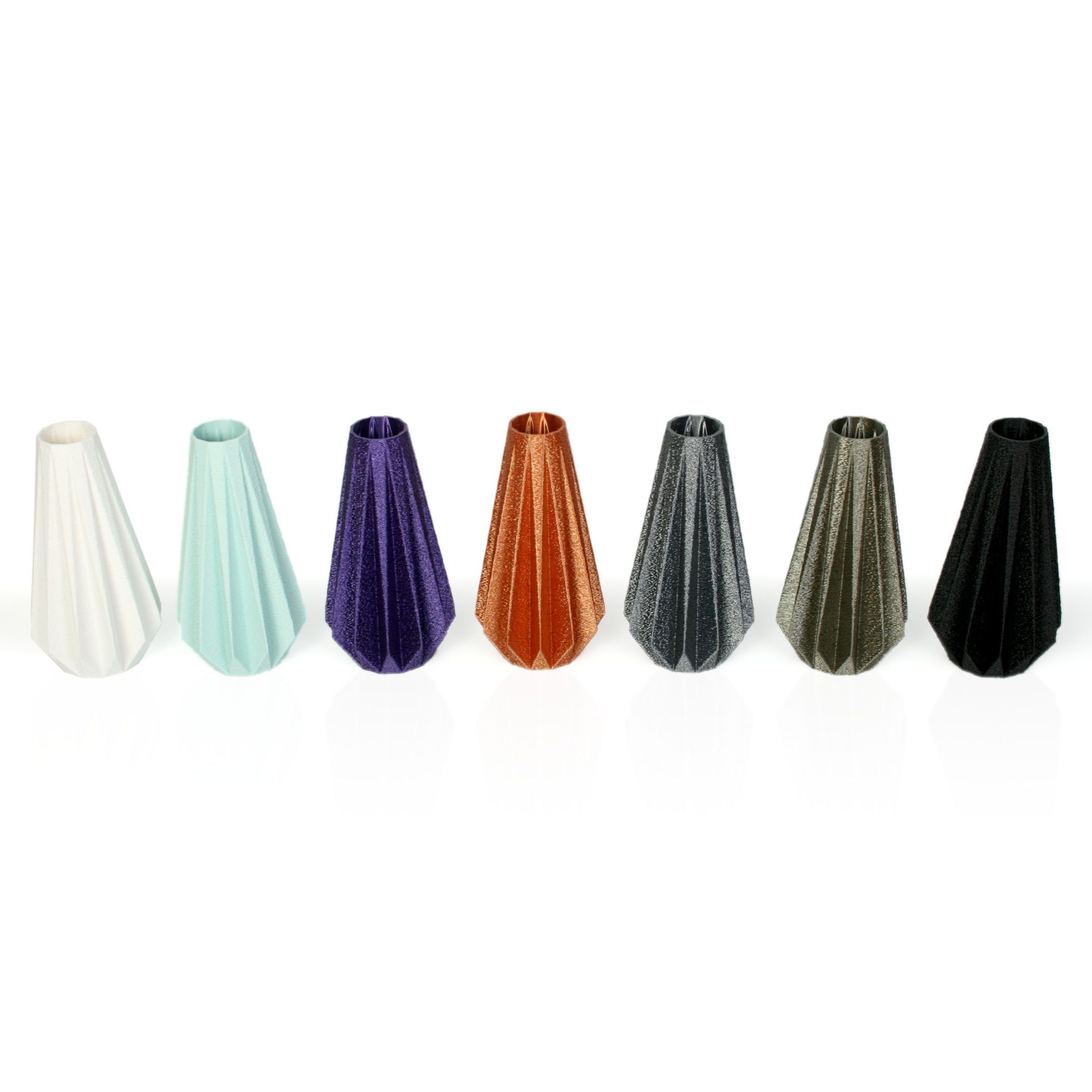 Kreative Feder Dekovase Designer Vase Copper – Blumenvase bruchsicher aus Dekorative & Rohstoffen; aus wasserdicht Old Bio-Kunststoff, nachwachsenden