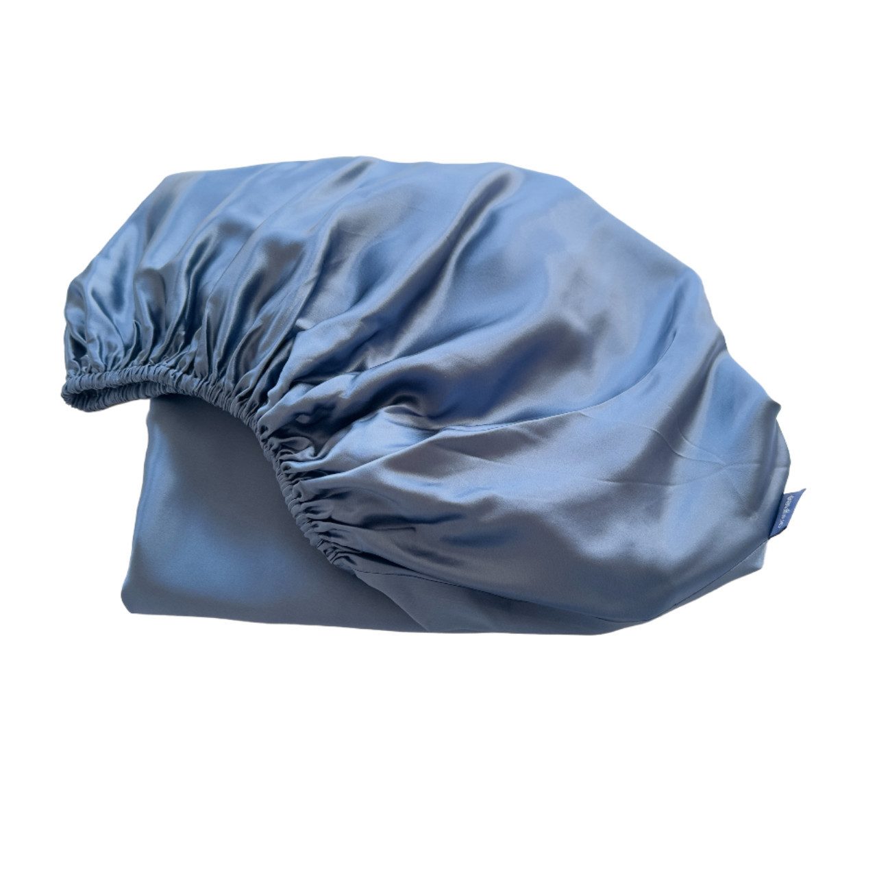 orignee Spannbettlaken Seide Spannbettlaken aus 100% Maulbeerseide, Blue, 100% Seide, Gummizug: rundrum, 100% Seide