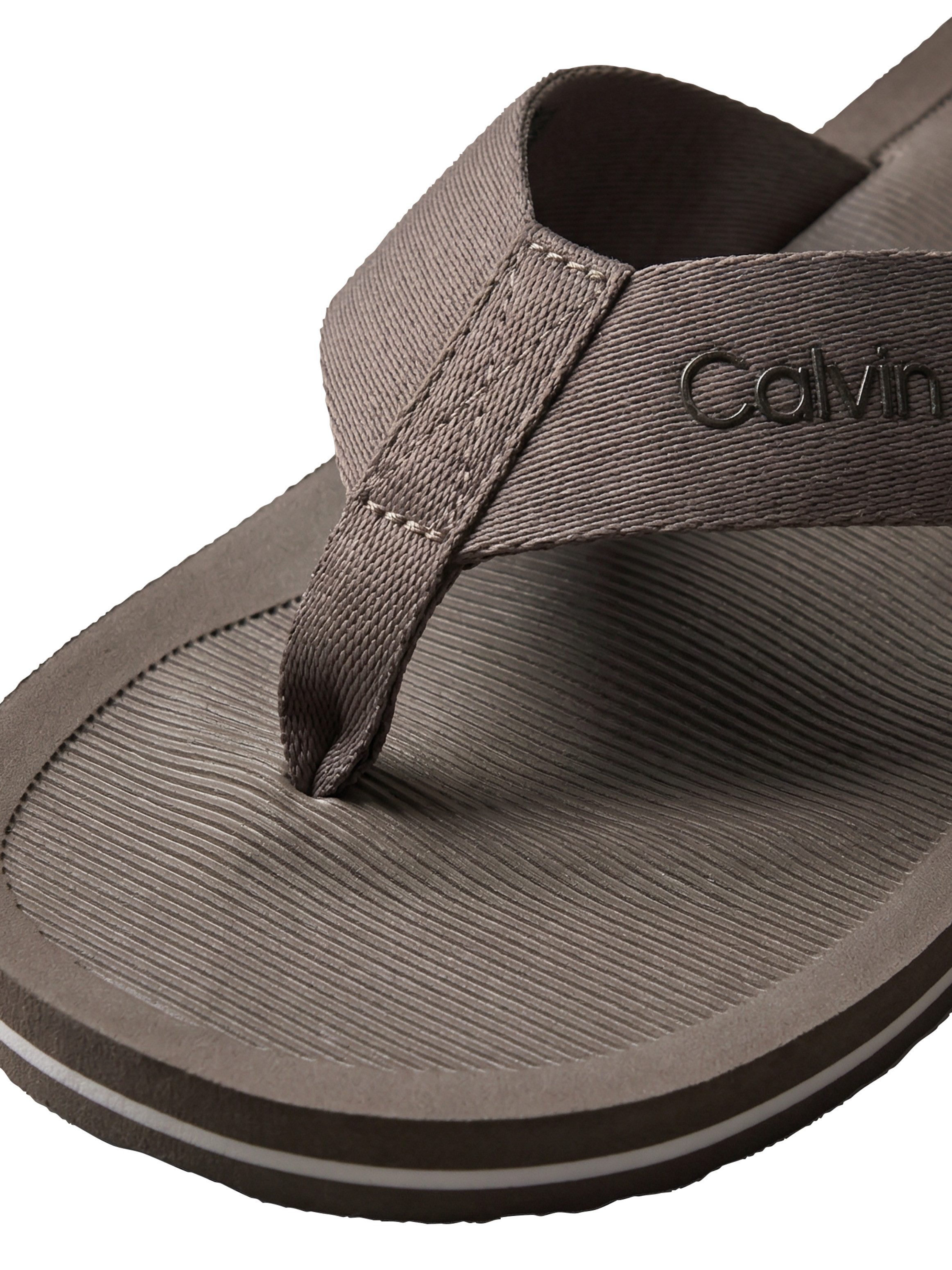 Calvin Klein CITY THONG SLIDE Zehentrenner Strandschuh, Pool Slides, Badeschuh, Flat mit Logo