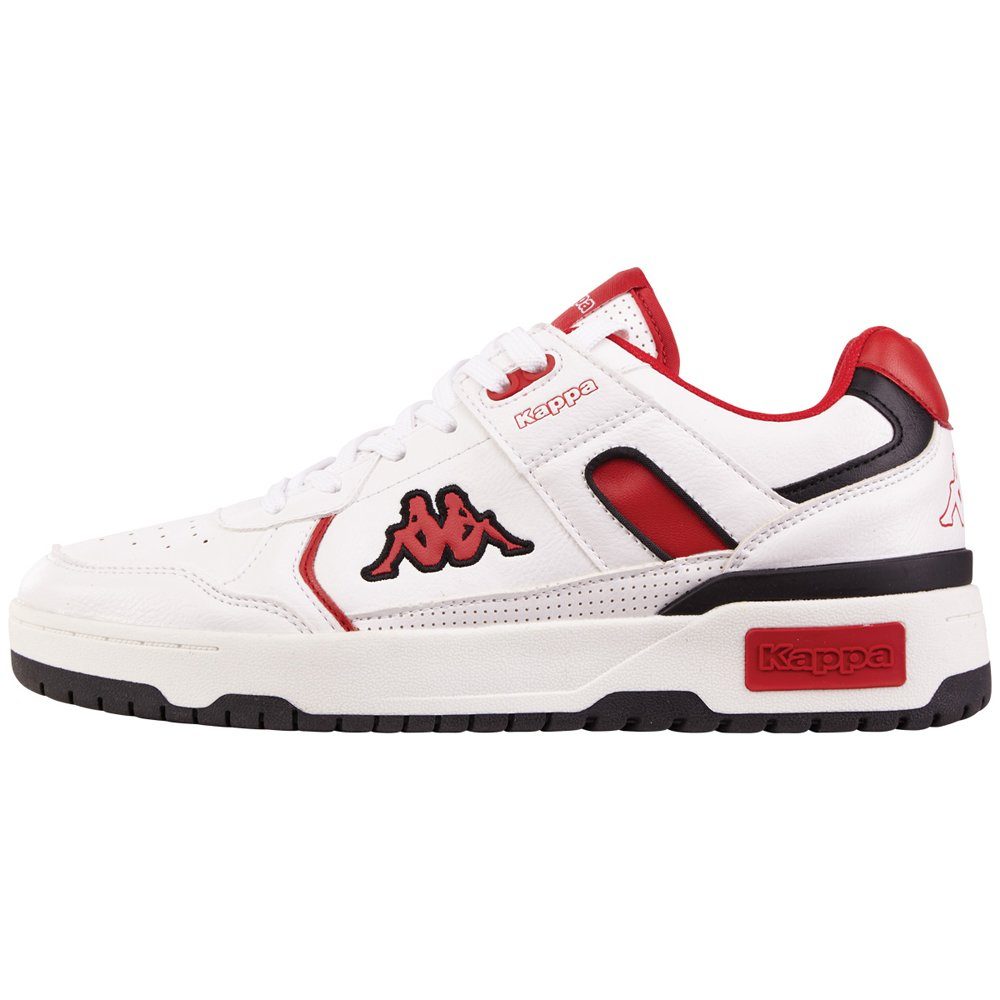 Kappa Sneaker - mit herausnehmbarer Innensohle white-red