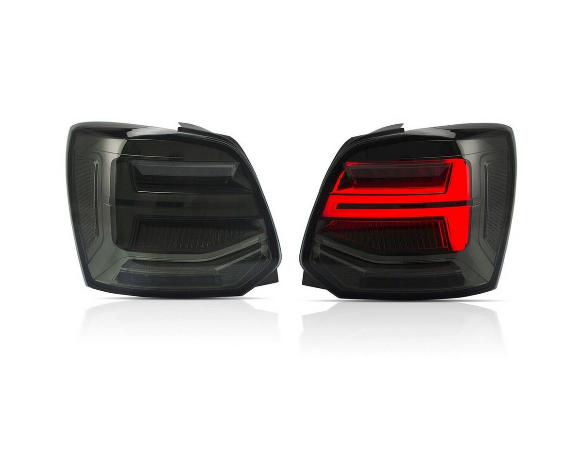 LLCTOOLS Rückleuchte Hell ausleuchtende LED Rückleuchte mit E- passend für VW Polo, 6R 6C (2011-2017), Rücklicht, Bremslicht, Nebelschlussleuchte, Blinklicht und Rückfahrlicht, Voll LED, LED fest integriert, Dynamischer Blinker, Hochwertiges LED Rücklicht
