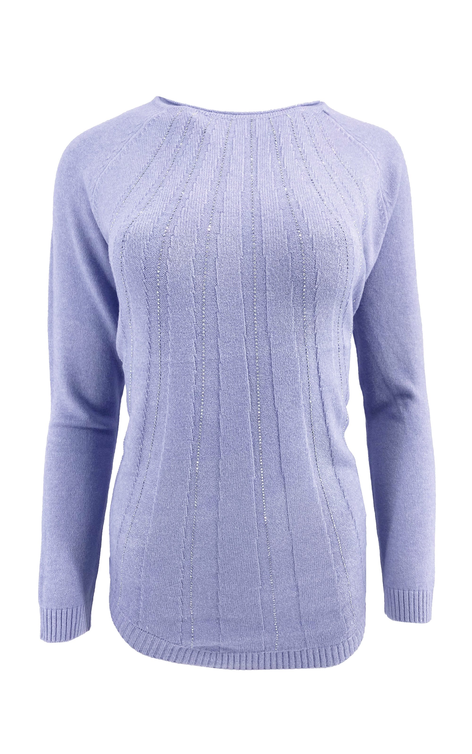 Strickpullover Pullover mit Glitzerdetails feiner Strick