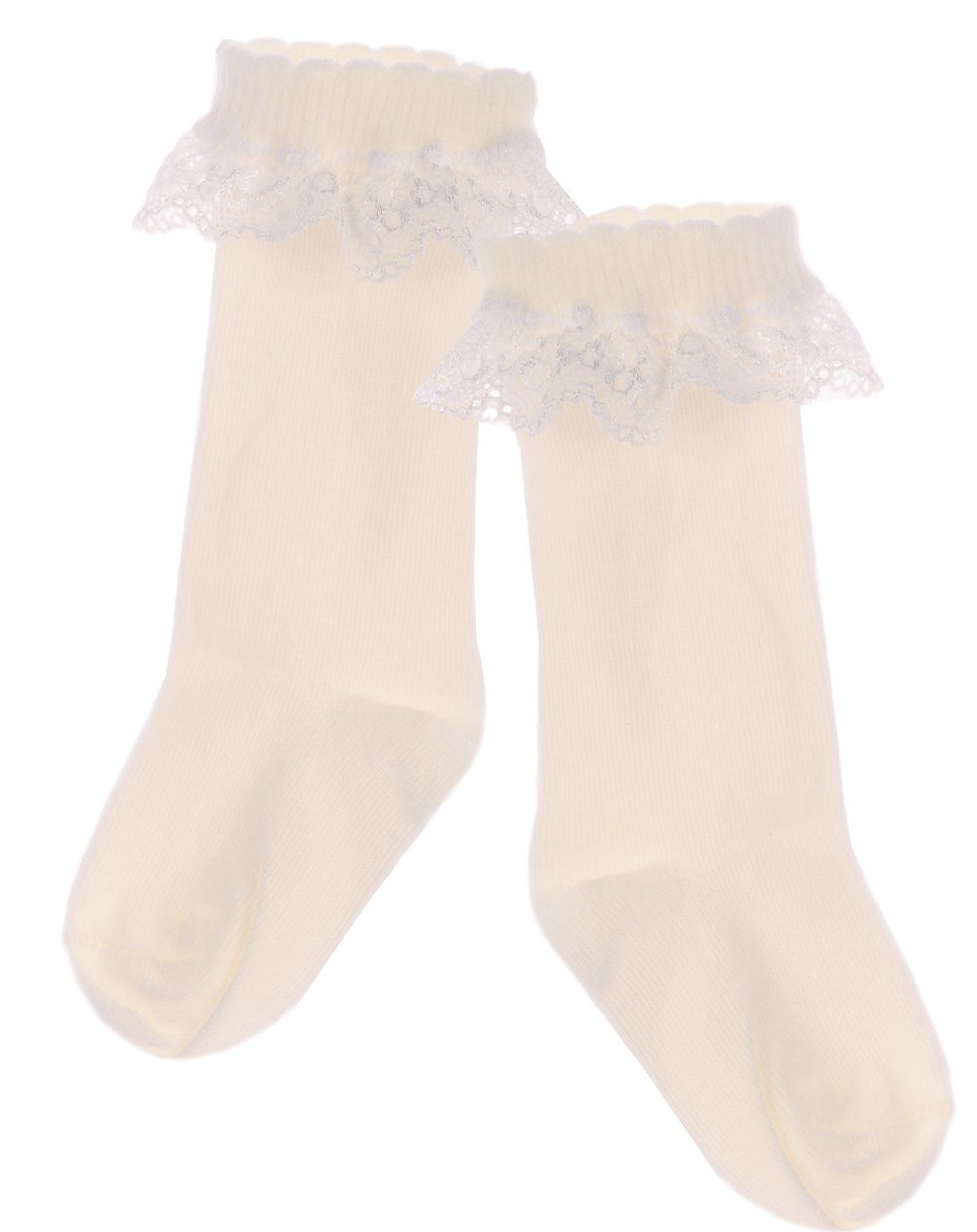 La Bortini Kniestrümpfe Kniestrümpfe Socken für Baby und Kinder Strümpfe mit Rüschen