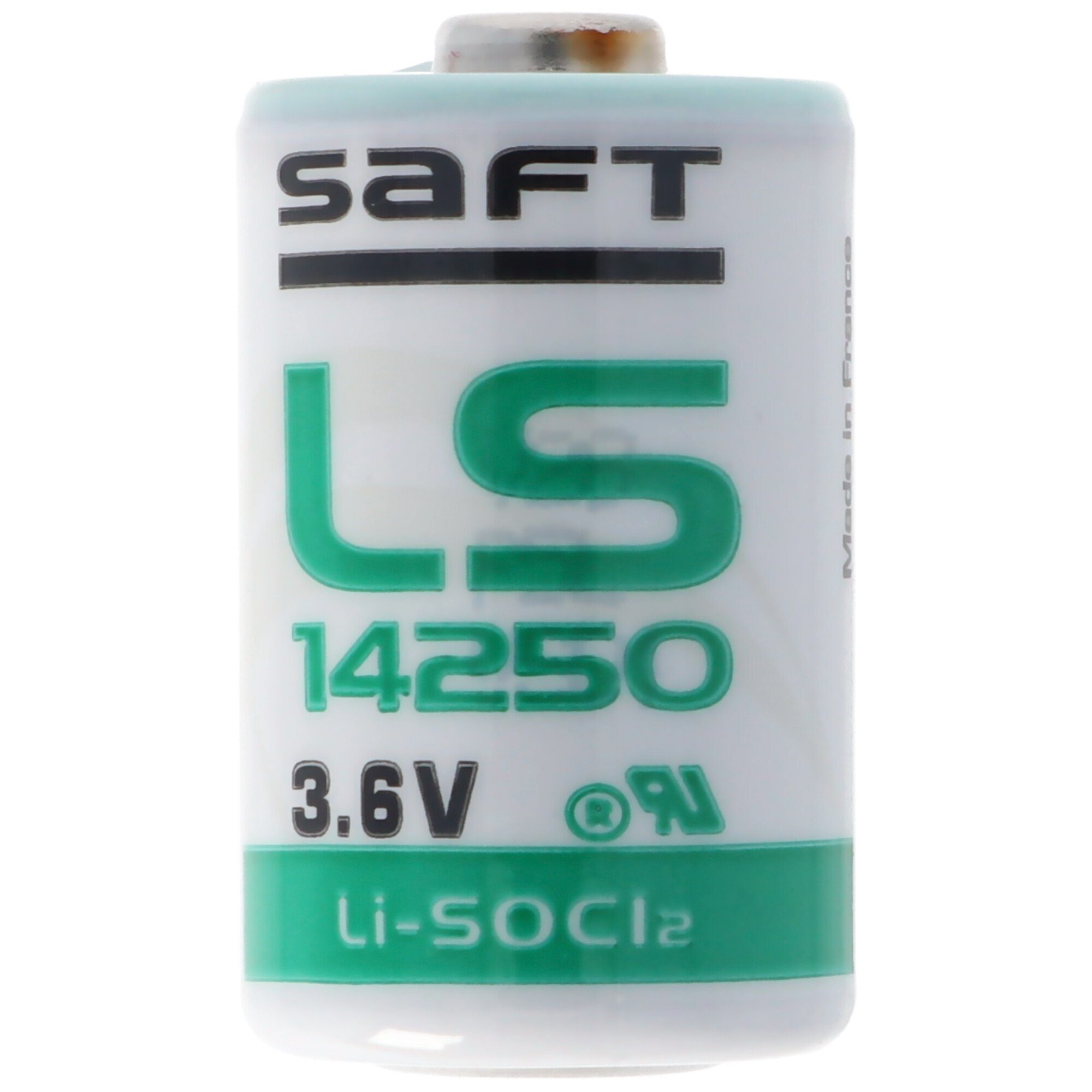 Saft SAFT LS14250 Lithium Batterie, (3,6 Size V) Batterie AA Li-SOCI2, LST14250 1/2