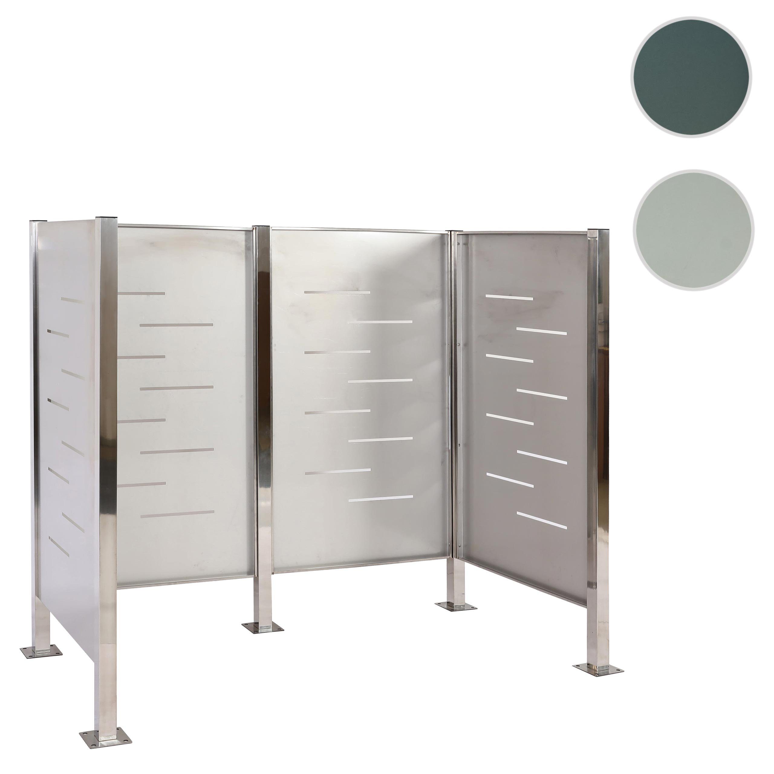 MCW Mülltonnenbox MCW-J55-2, Inkl. Bodenanker (4 St. je Pfosten)