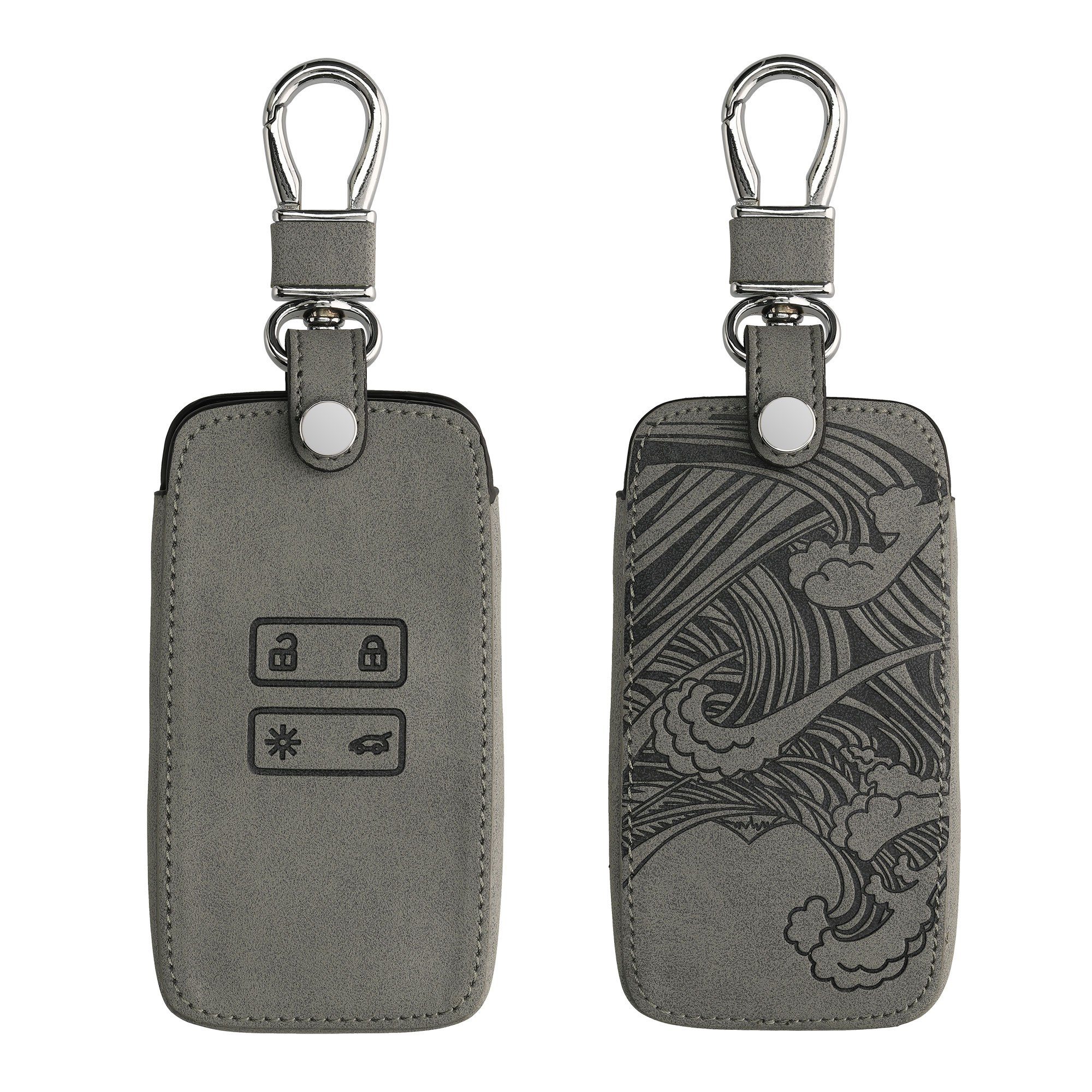 kwmobile Schlüsseltasche Autoschlüssel Hülle für Renault, Kunstleder Schutzhülle Schlüsselhülle Cover - Schlüssel Case