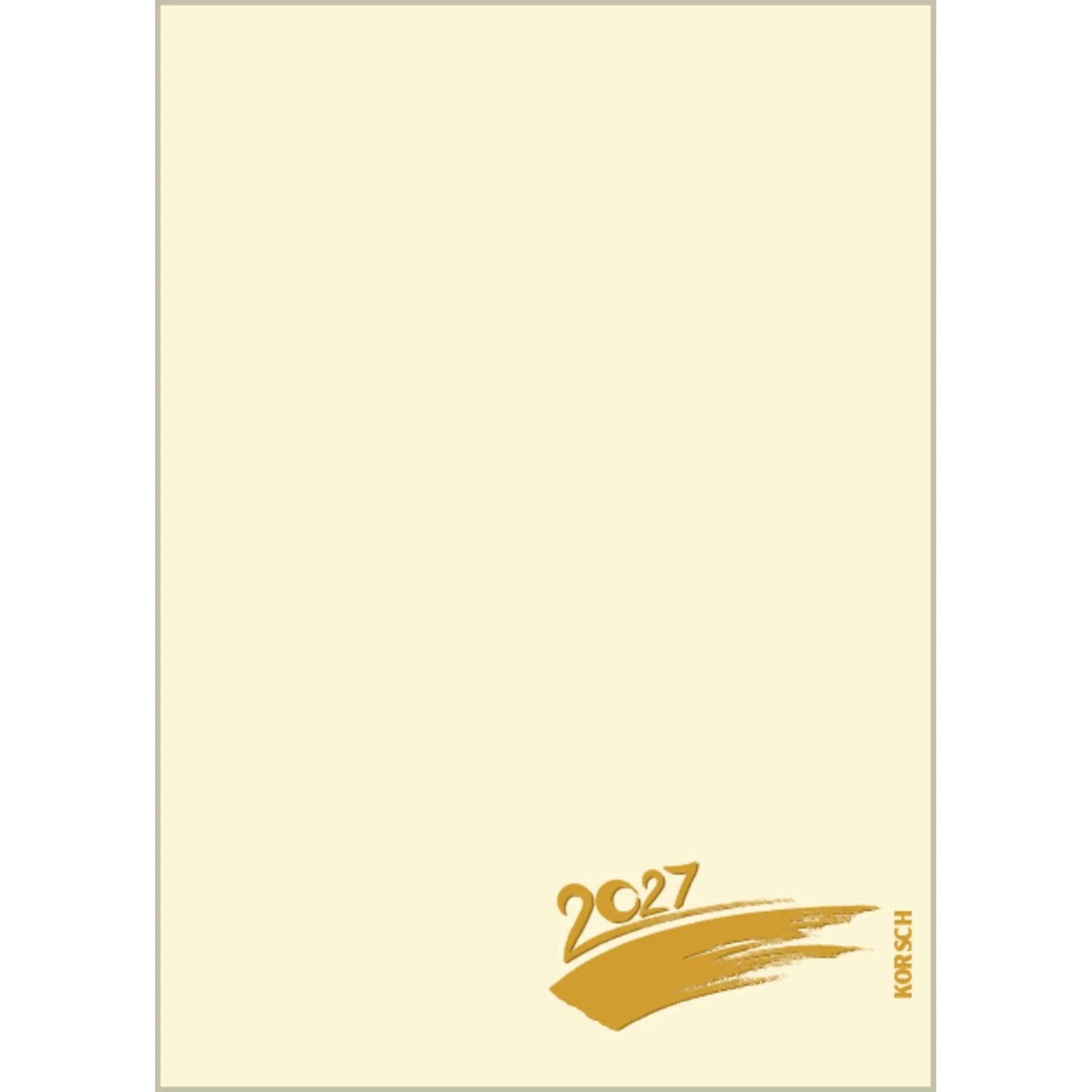 Korsch Verlag Wandkalender Foto-Malen-Basteln Bastelkalender A5 chamois 2027