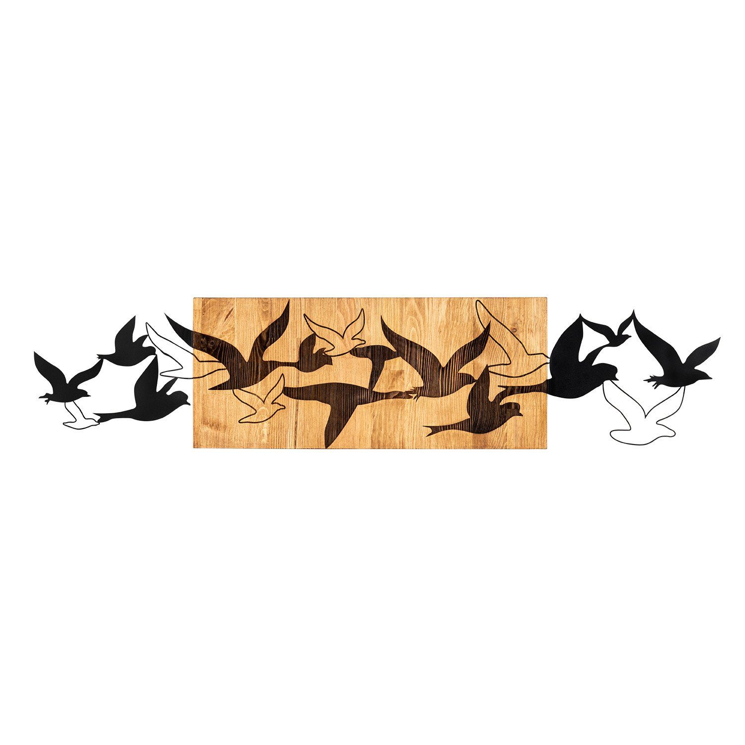 Wanddekoobjekt 100% METAL (Thickness: 1,2 mm), 111 x 25 cm Z1755