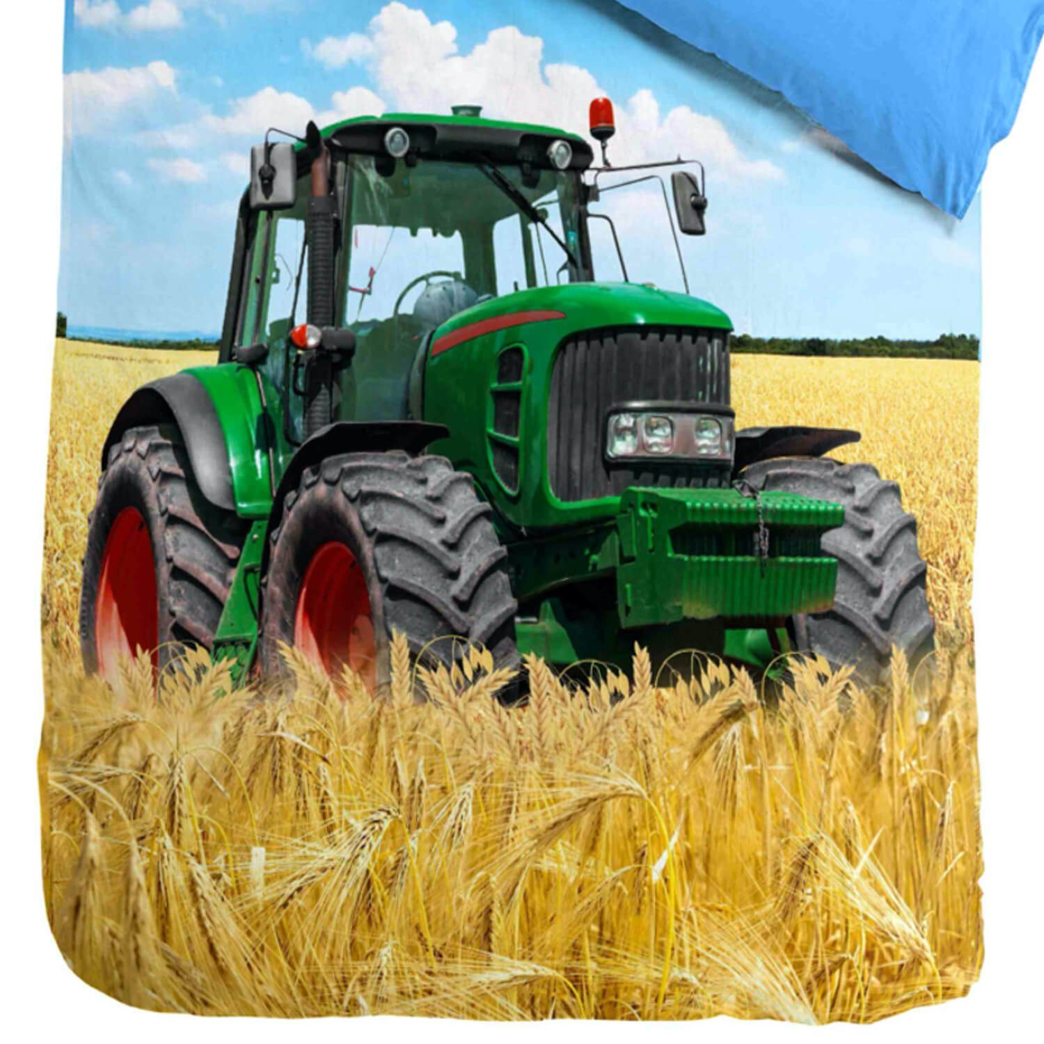 ESPiCO Kinderbettwäsche Traktor, Renforcé, 2 teilig, Trecker, Bulldog, Landmaschine