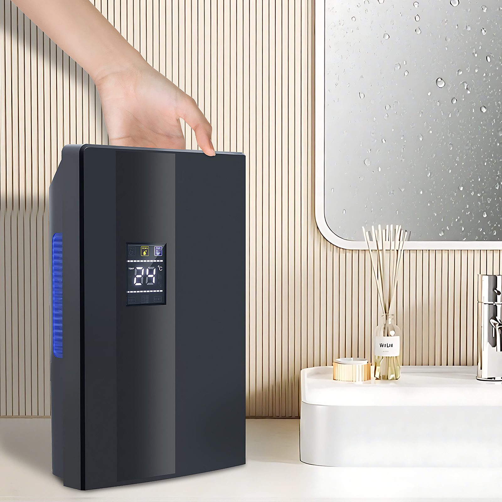 Nettlife Luftentfeuchter Elektrisch Entfeuchter 2000ml Raumentfeuchter Dehumidifier mit Timer