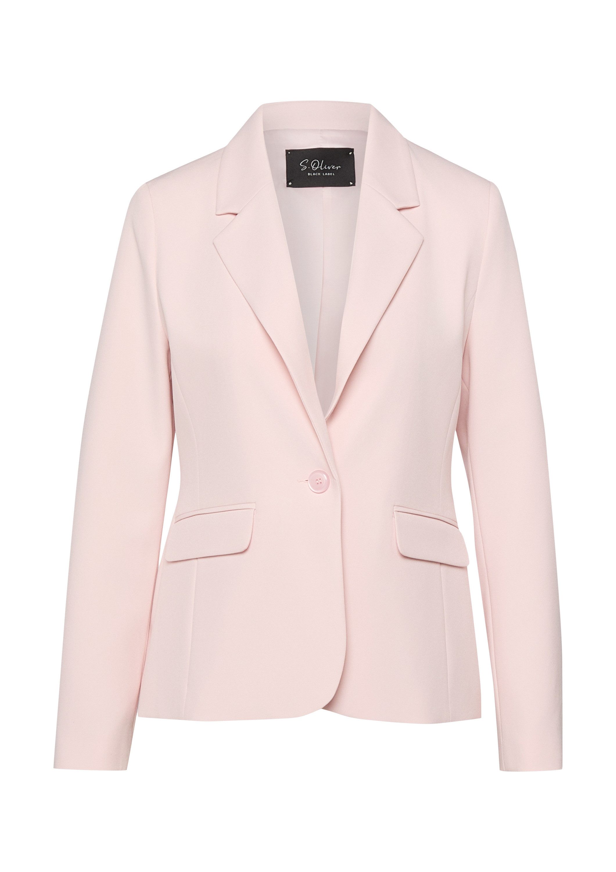 s.Oliver Jackenblazer Indoor-Blazer Eleganter Slim-Fit Blazer aus Twill mit Pattentaschen