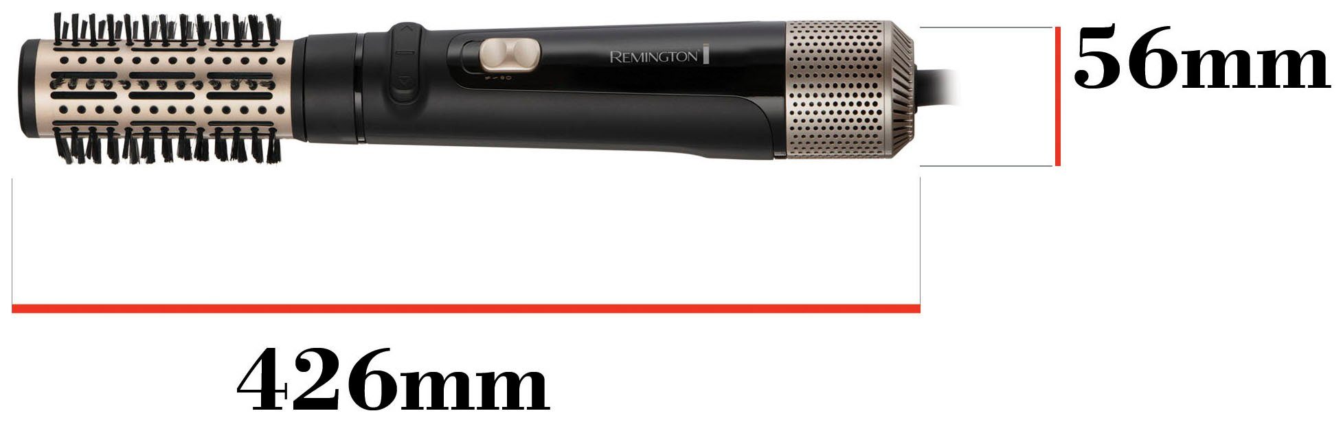 Style Watt & Blow Airstyler/Rund-& Warmluftbürste Haarlängen Dry 1.000 Remington AS7580, (rotierender alle Lockenbürste)
