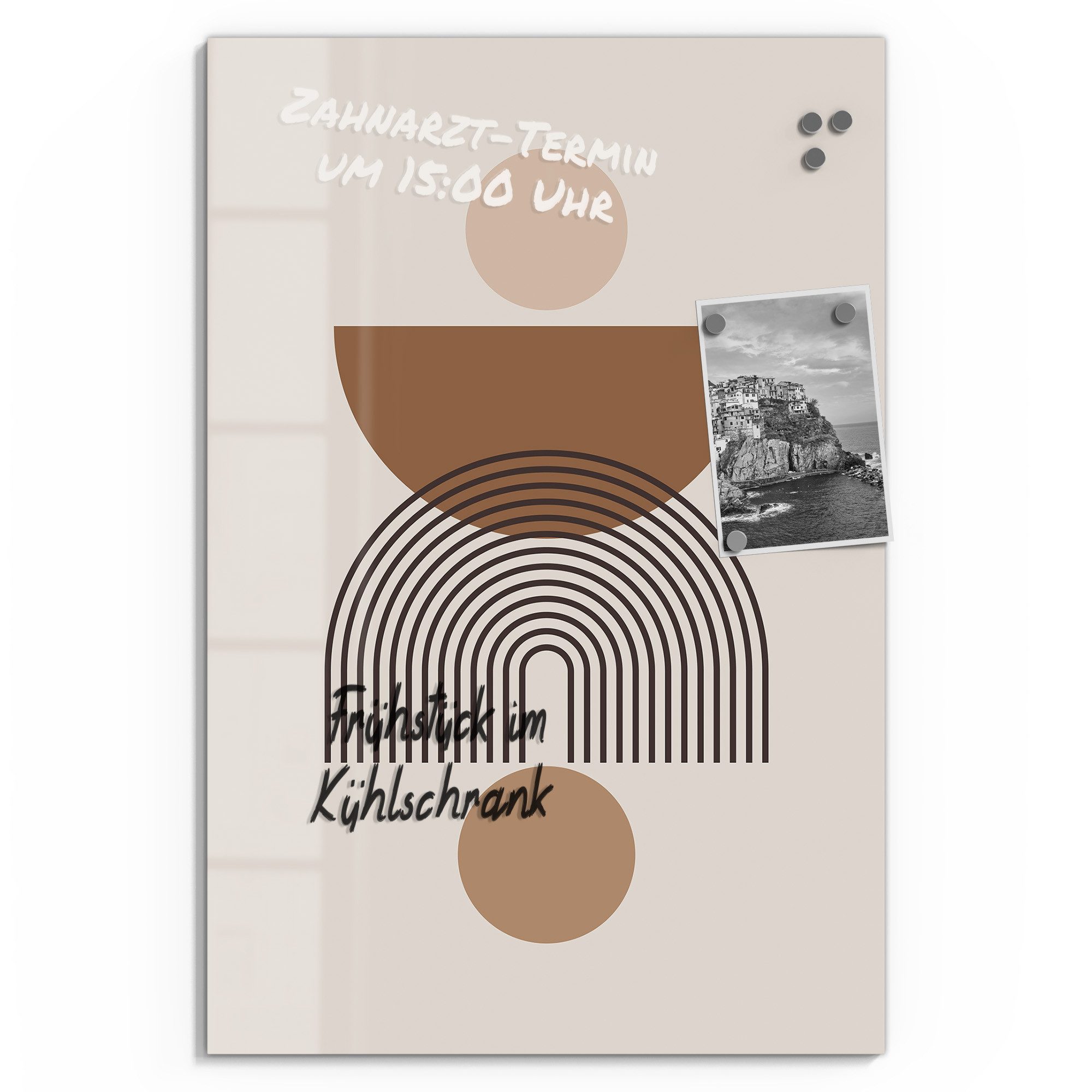 DEQOART Magnettafel 'Geometrische Ruhe', Whiteboard Pinnwand beschreibbar günstig online kaufen