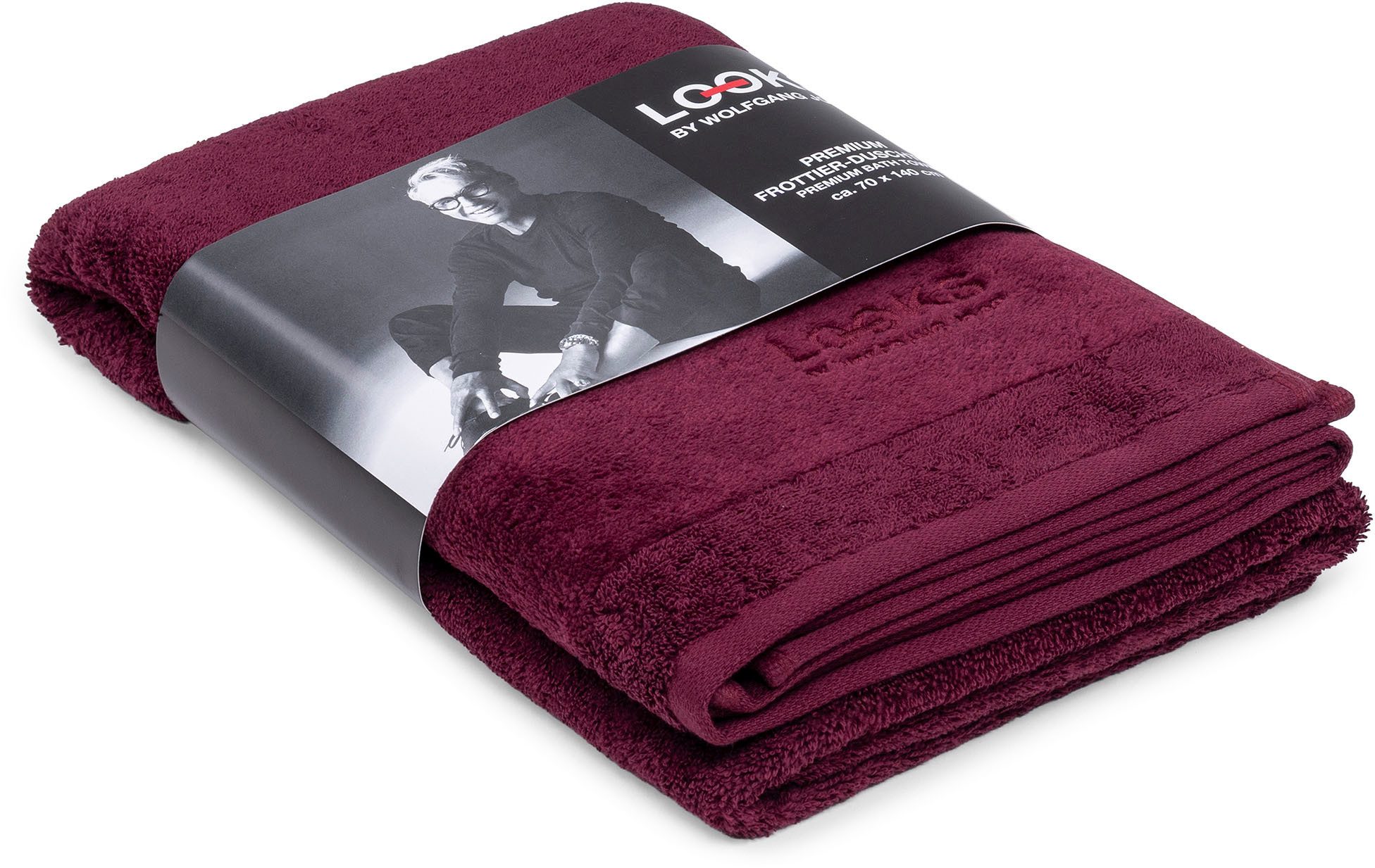 LOOKS by Wolfgang Joop Duschtuch LOOKS, Frottier (1-St), mit Logobestickung