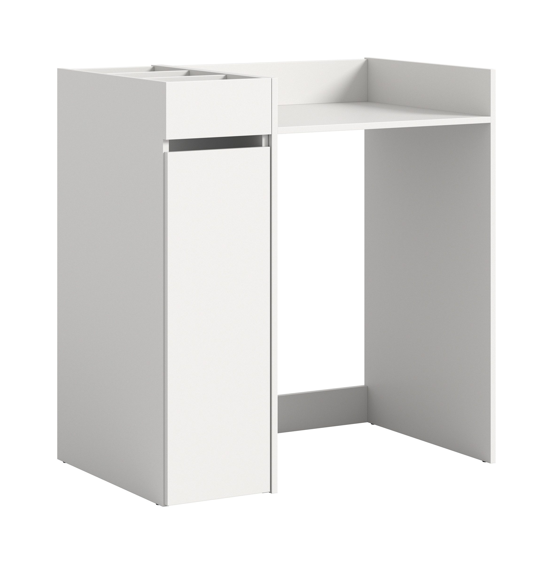 xonox.home Waschmaschinenumbauschrank in Weiß - 95x101x60cm (BxHxT) günstig online kaufen