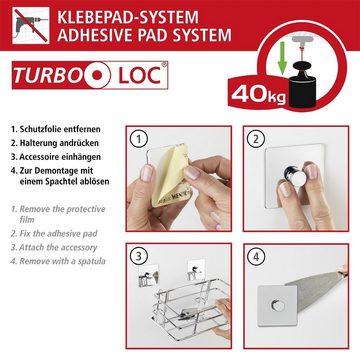 WENKO WC-Garnitur Turbo-Loc Quadro, (1-tlg), ohne Bohren