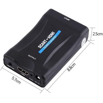 GelldG Scart auf HDMI Konverter, Scart auf HDMI Adapter HDMI-Adapter, 700 cm