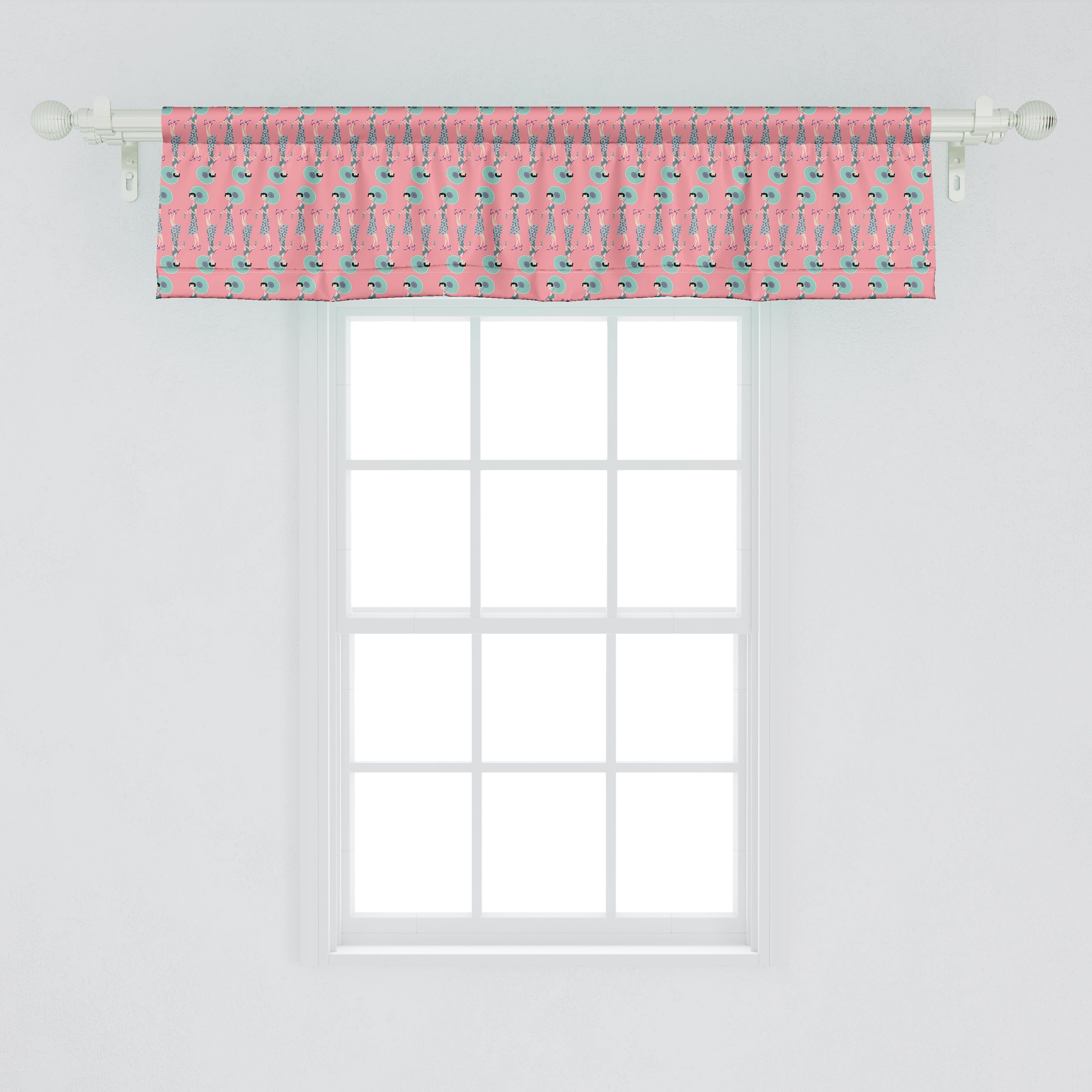 Vorhang Abakuhaus, Küche Mädchen Stangentasche, mit Hipster Modern Microfaser, Schlafzimmer Volant für Hält Dekor Regenschirm Scheibengardine