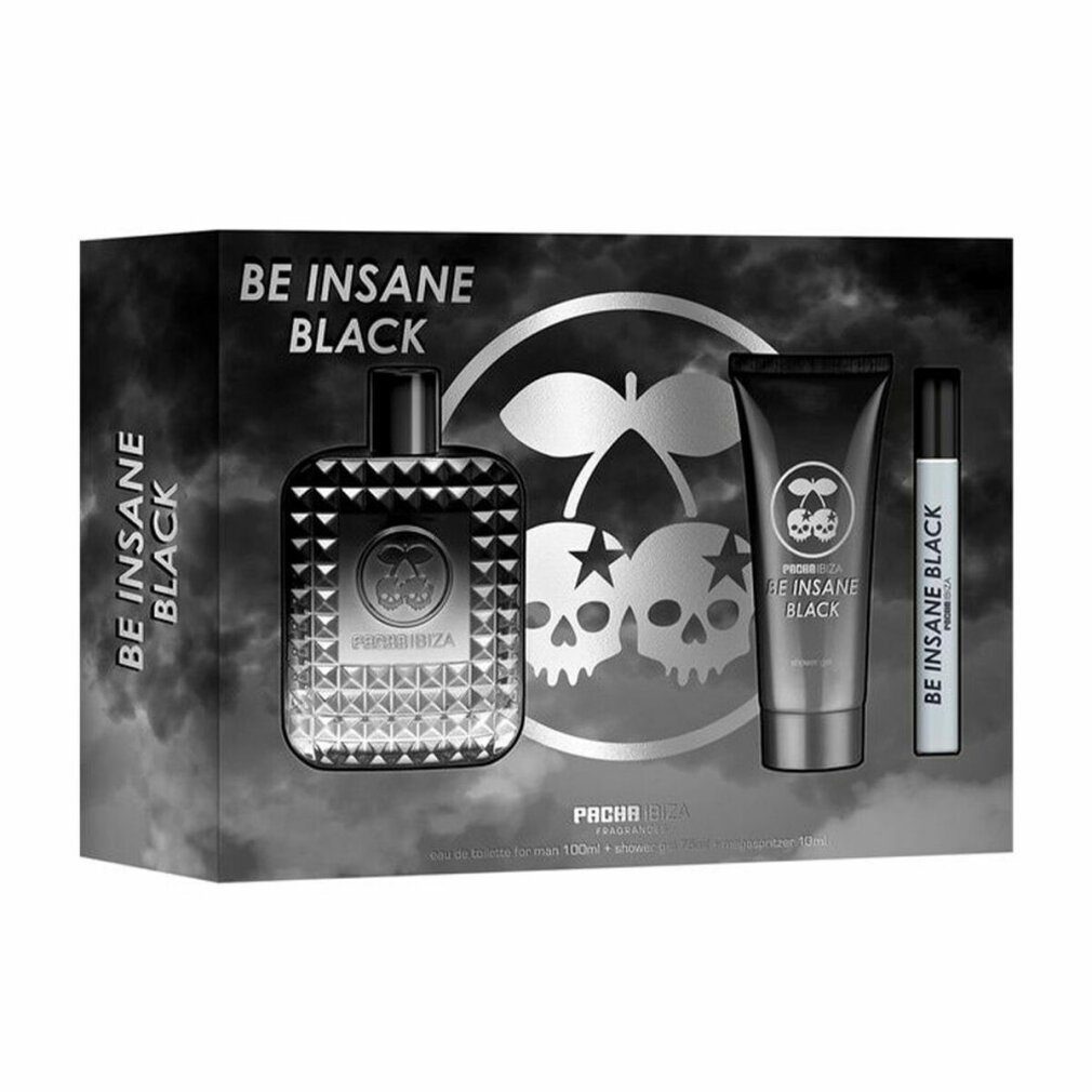 (3 Herrenparfüm Be tlg) Pacha Insane Black Set Ibiza Duft-Set Pacha