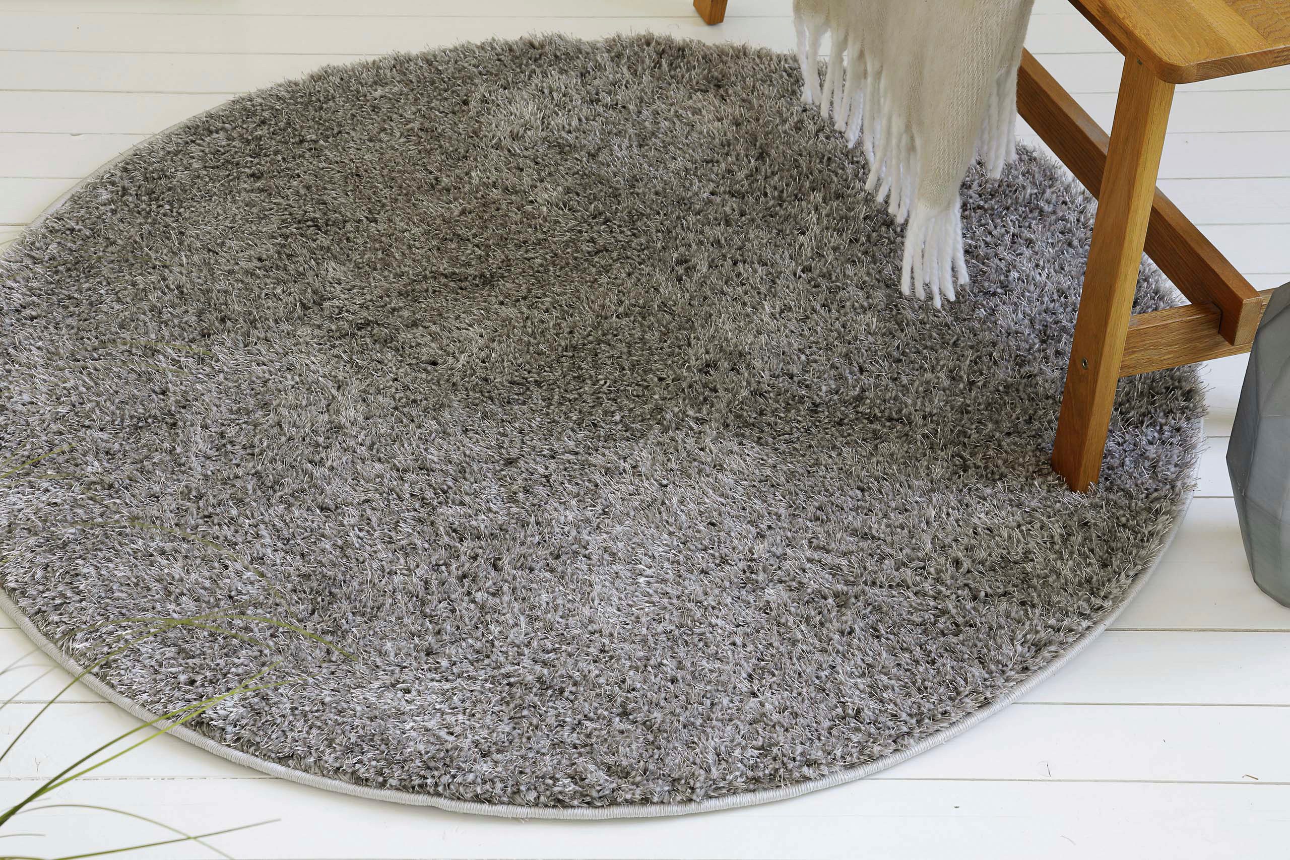 OTTO home Hochflor-Teppich Nickolas, rund, Höhe: günstig online kaufen