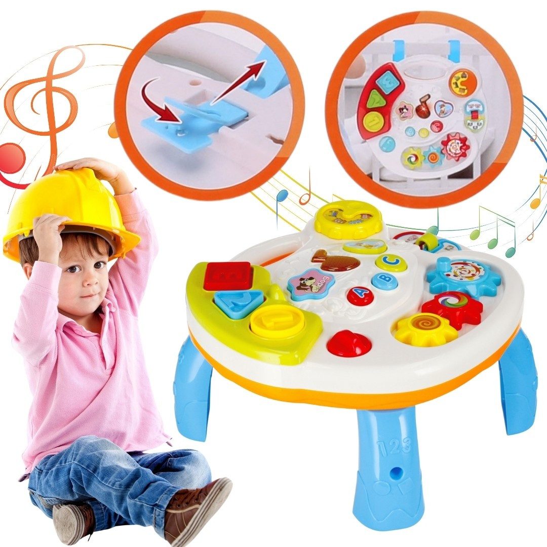 Spieltisch Lernspielzeug, Musiktisch für Kinder ab 18 Monaten Bam Bam