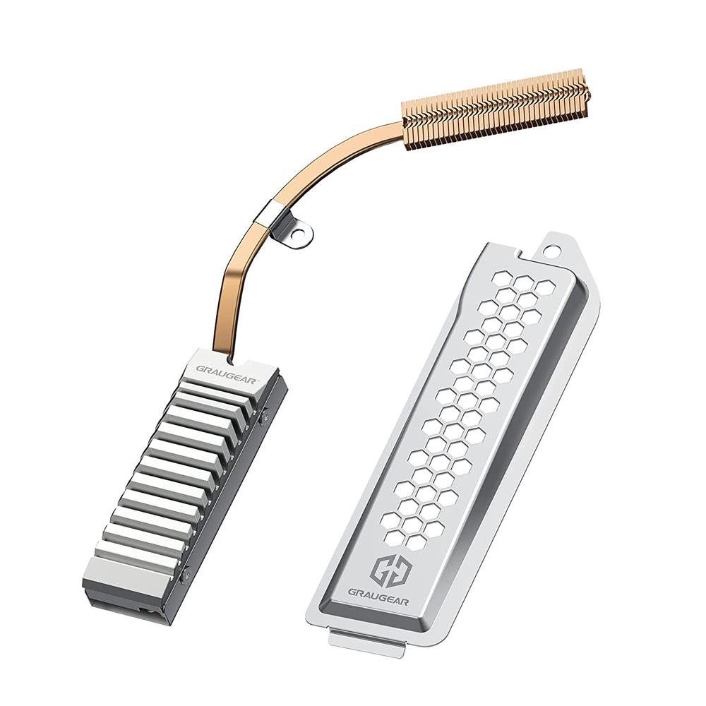 GRAUGEAR Computer-Kühler Heatpipe Kühler für PS5, Kühlkörper für M.2 SSD mit Abdeckung, Kühlkörper, Speicher Kühlung