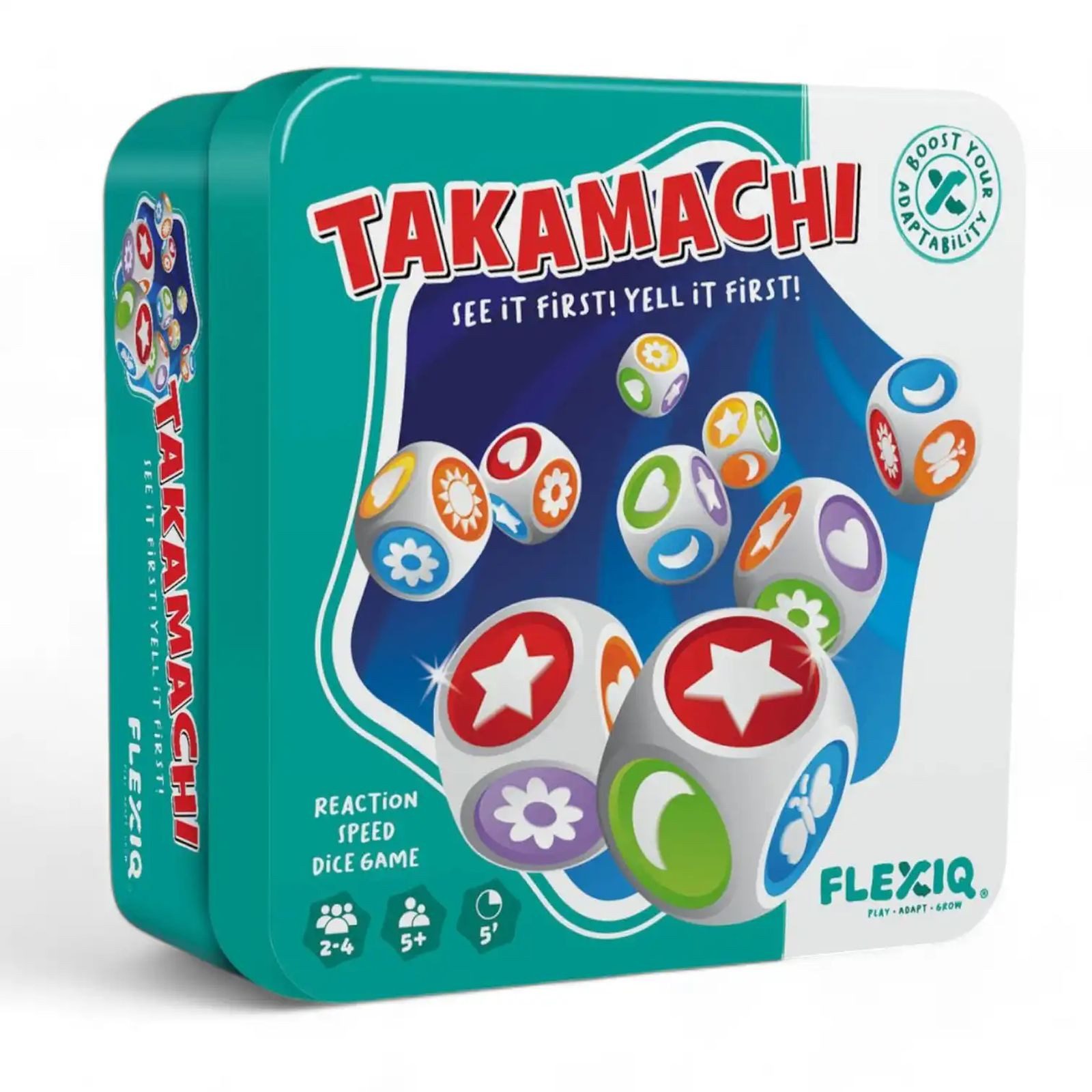 FlexiQ bv Spiel TAKAMACHI, Denk-, Lern- und Strategiespiele, 10 Minuten Kinderförderung: Strategie, Aufmerksamkeit, Konzentration