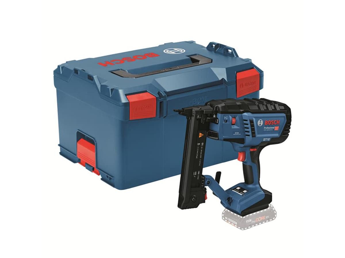 BOSCH Akku-Tacker GTH 18 V-38 M, (Solo-Gerät mit L-BOXX)