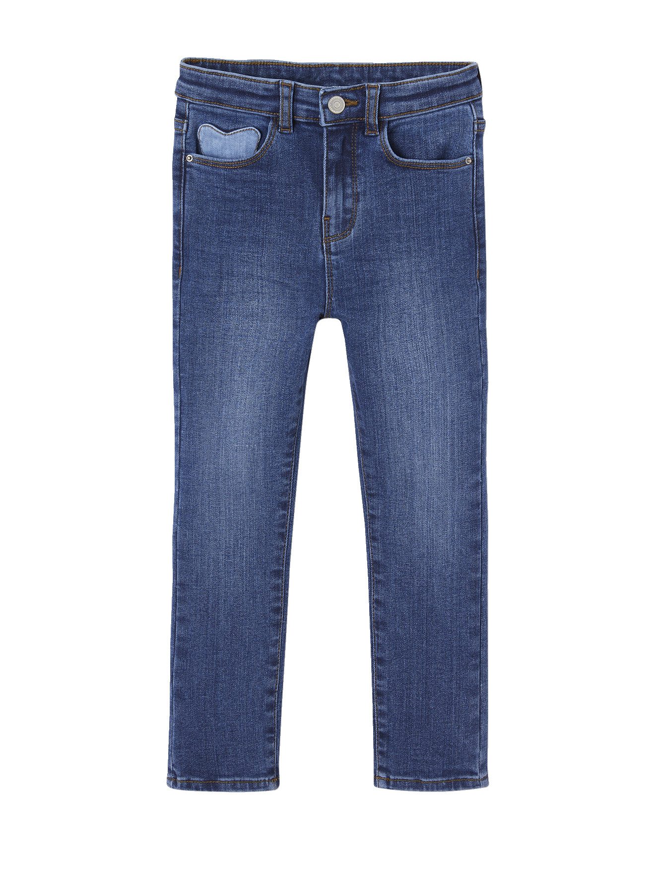vertbaudet 7/8-Caprijeans Mädchen Slim-Jeans, Hüftweite SLIM